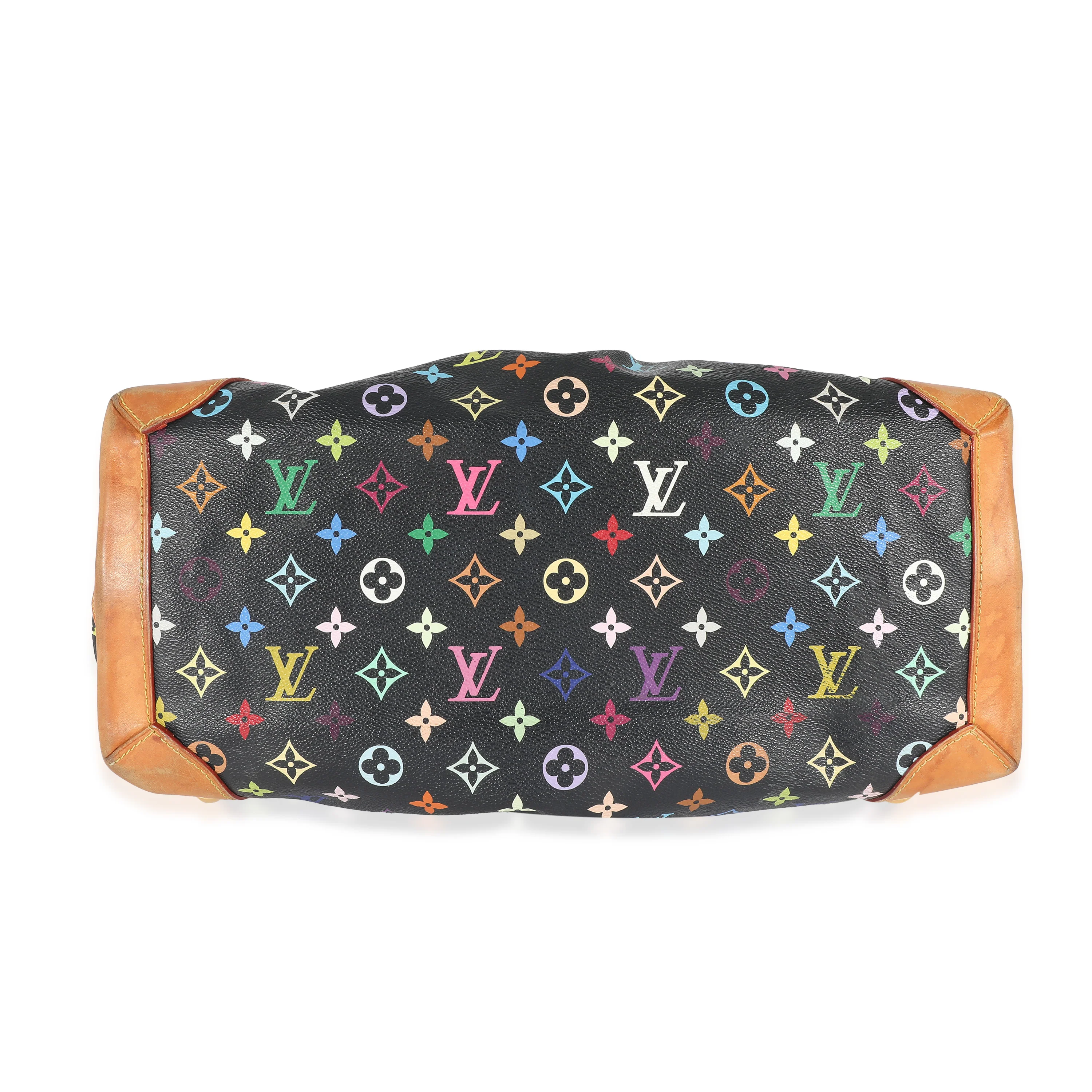 Louis Vuitton x Takashi Murakami Black Monogram Multicolore Canvas Ursula - Image 5