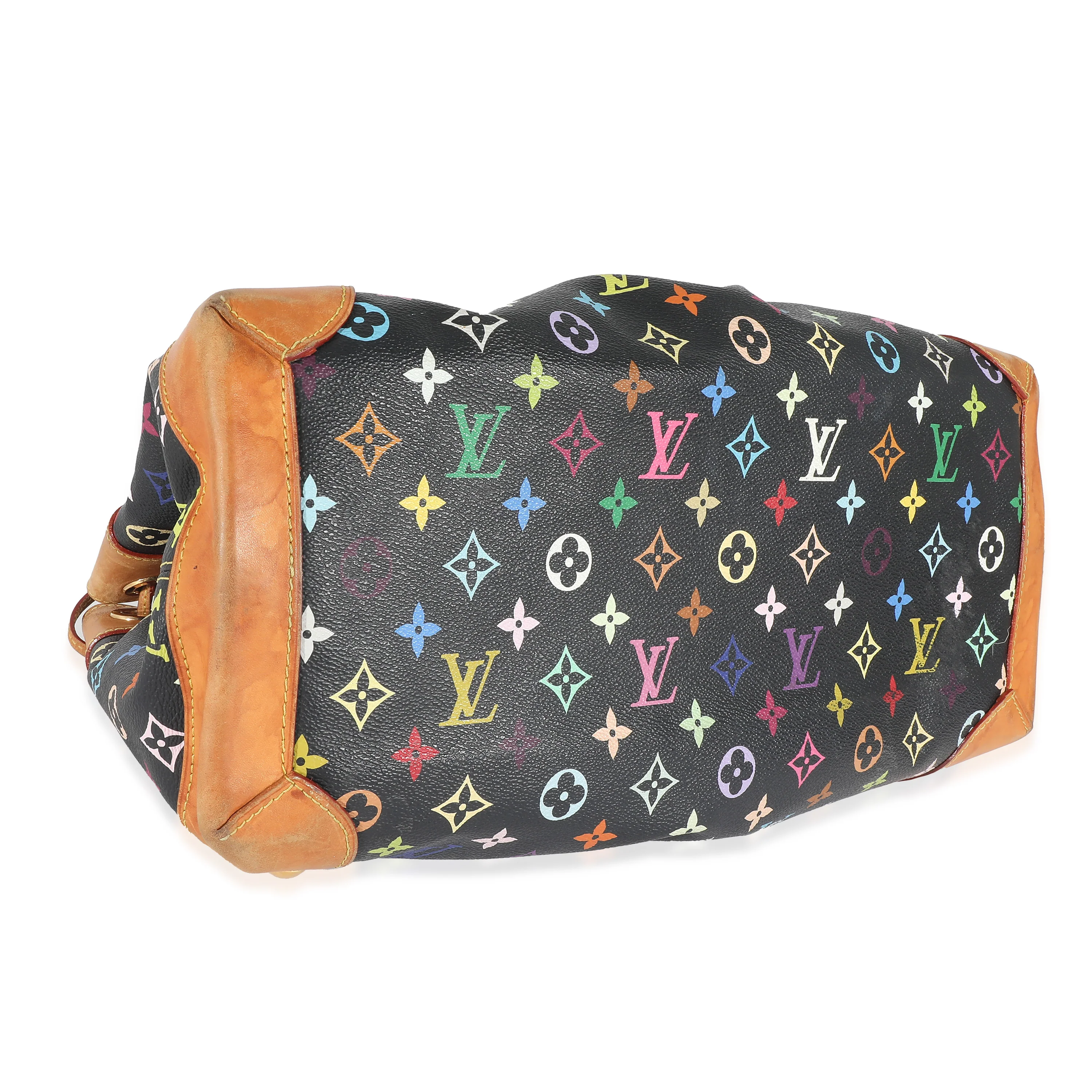 Louis Vuitton x Takashi Murakami Black Monogram Multicolore Canvas Ursula - Image 6