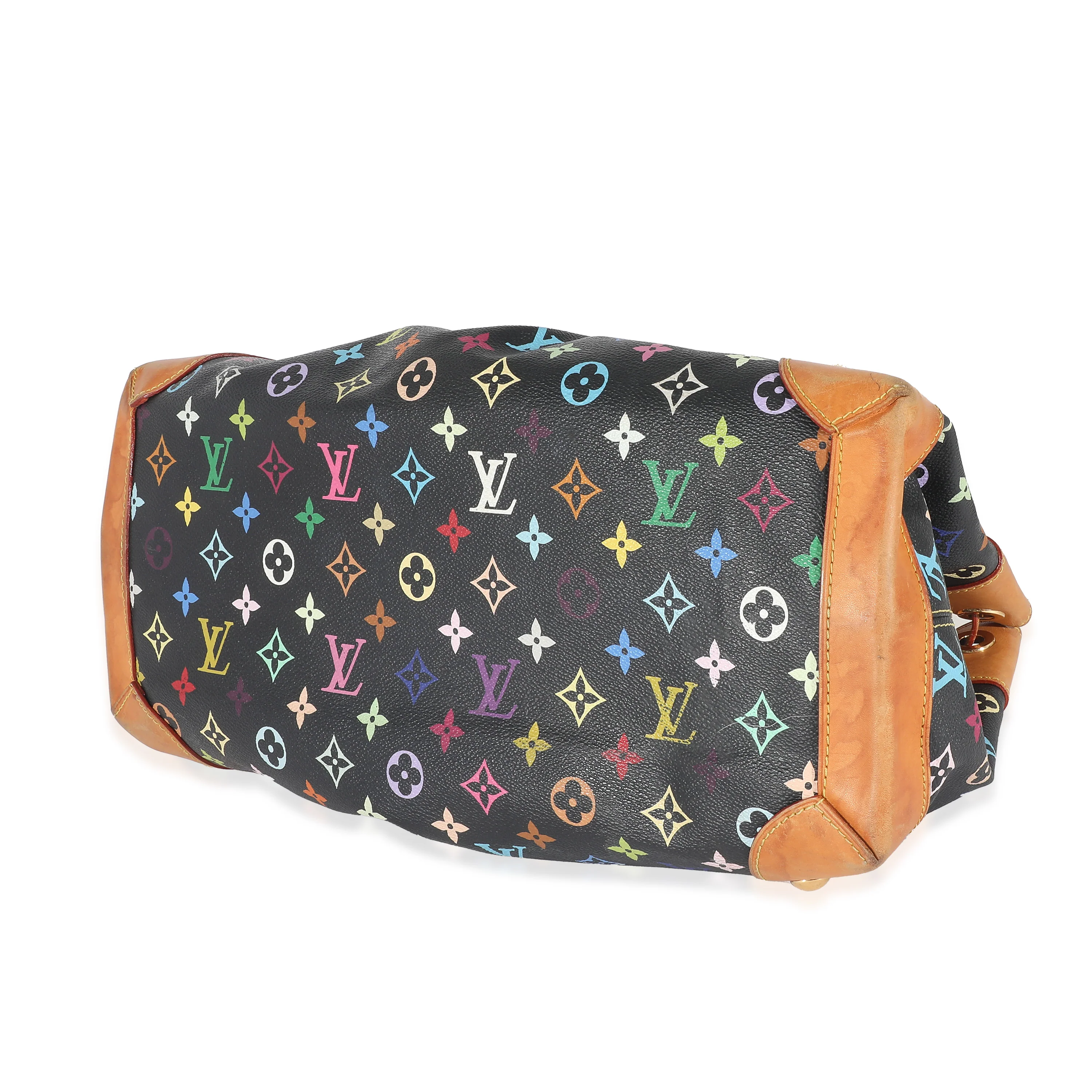 Louis Vuitton x Takashi Murakami Black Monogram Multicolore Canvas Ursula - Image 7