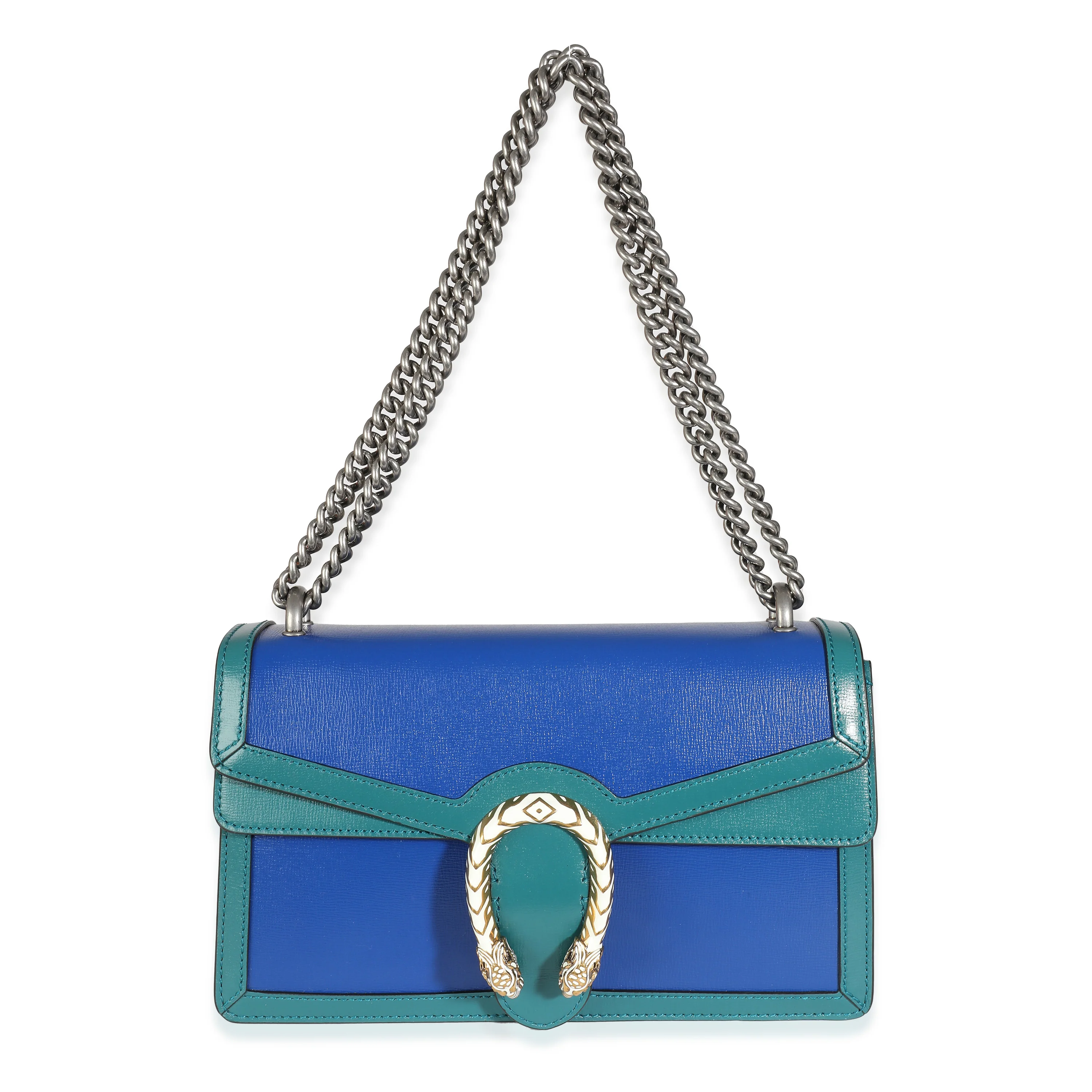 Blue Green Calfskin Small Dionysus Bag - Image 8