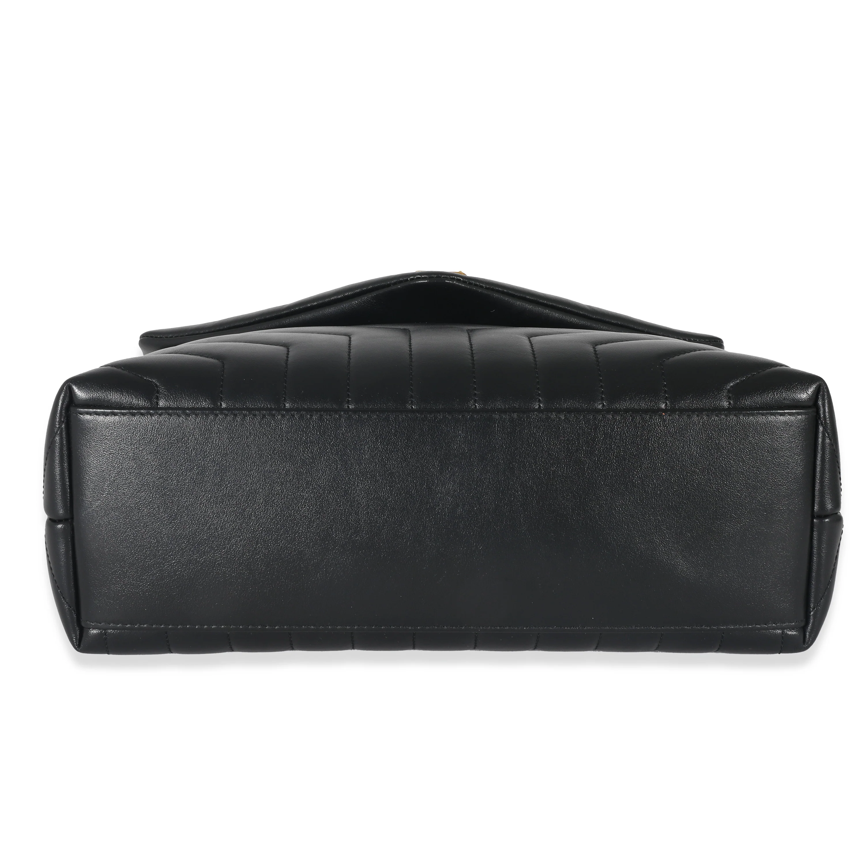 Saint Laurent Black Matelassé Leather Medium Loulou Bag - Image 5
