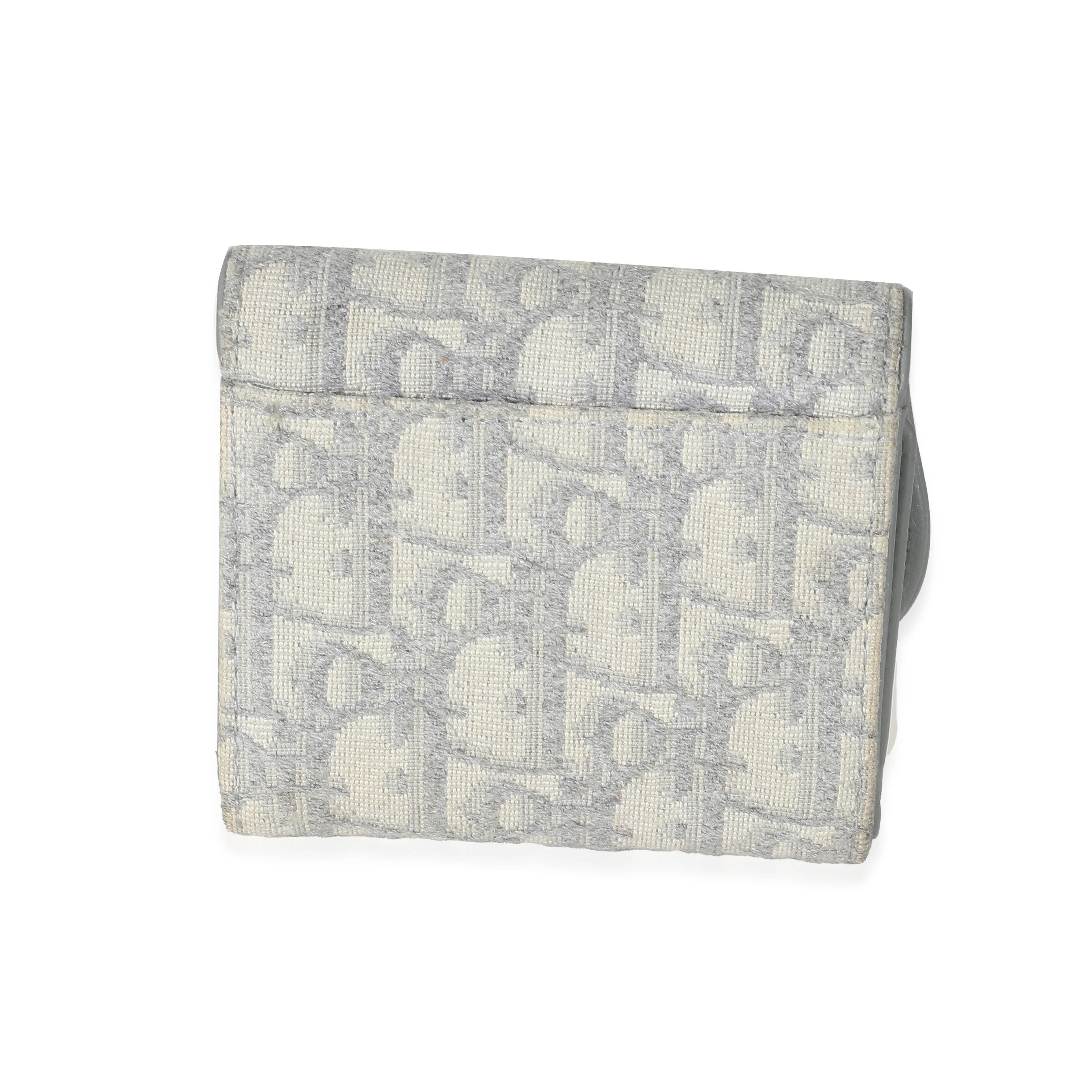 Christian Dior Gris Oblique Lotus Saddle Wallet - Image 3