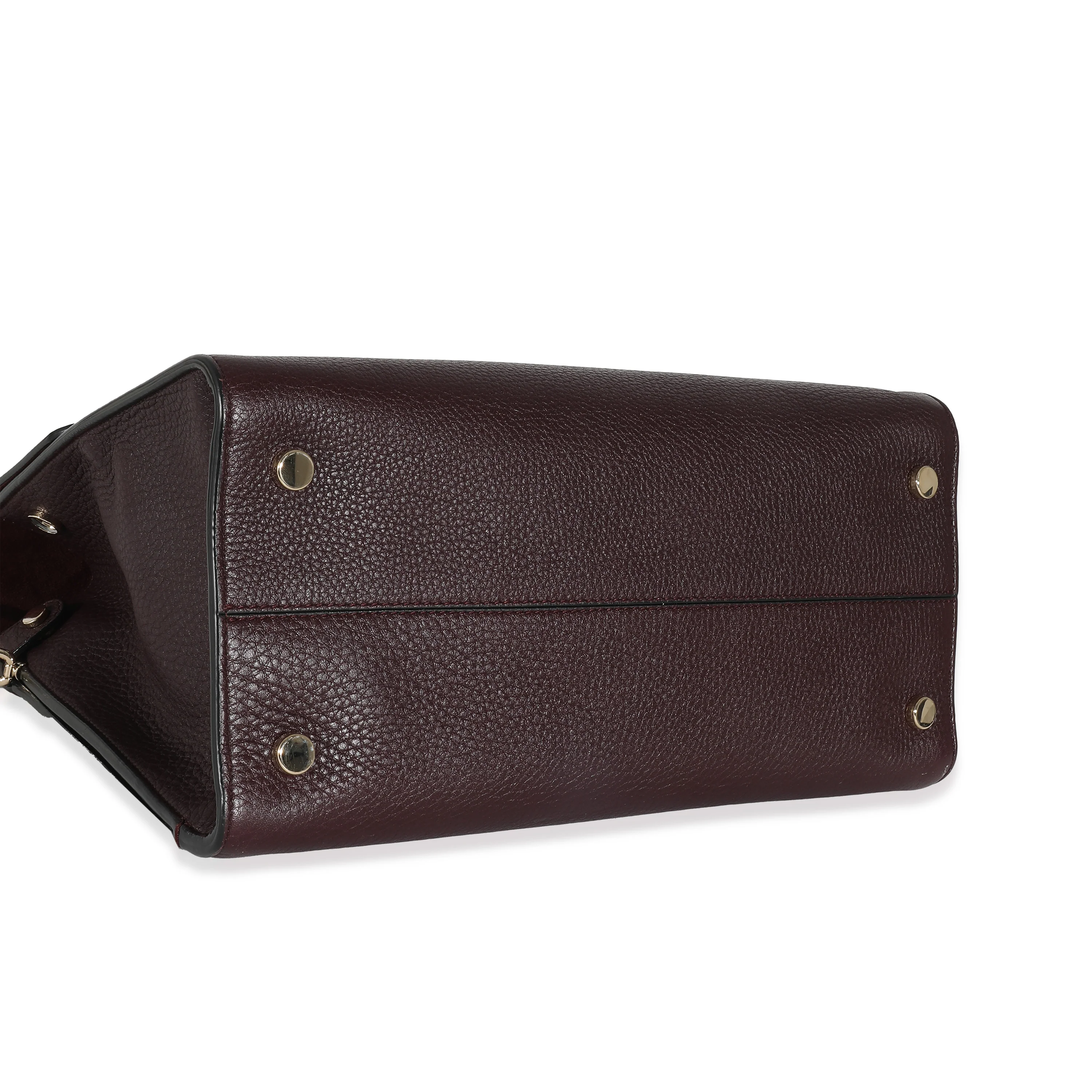 Christian Dior Burgundy Pebbled Leather Medium Diorever - Image 4