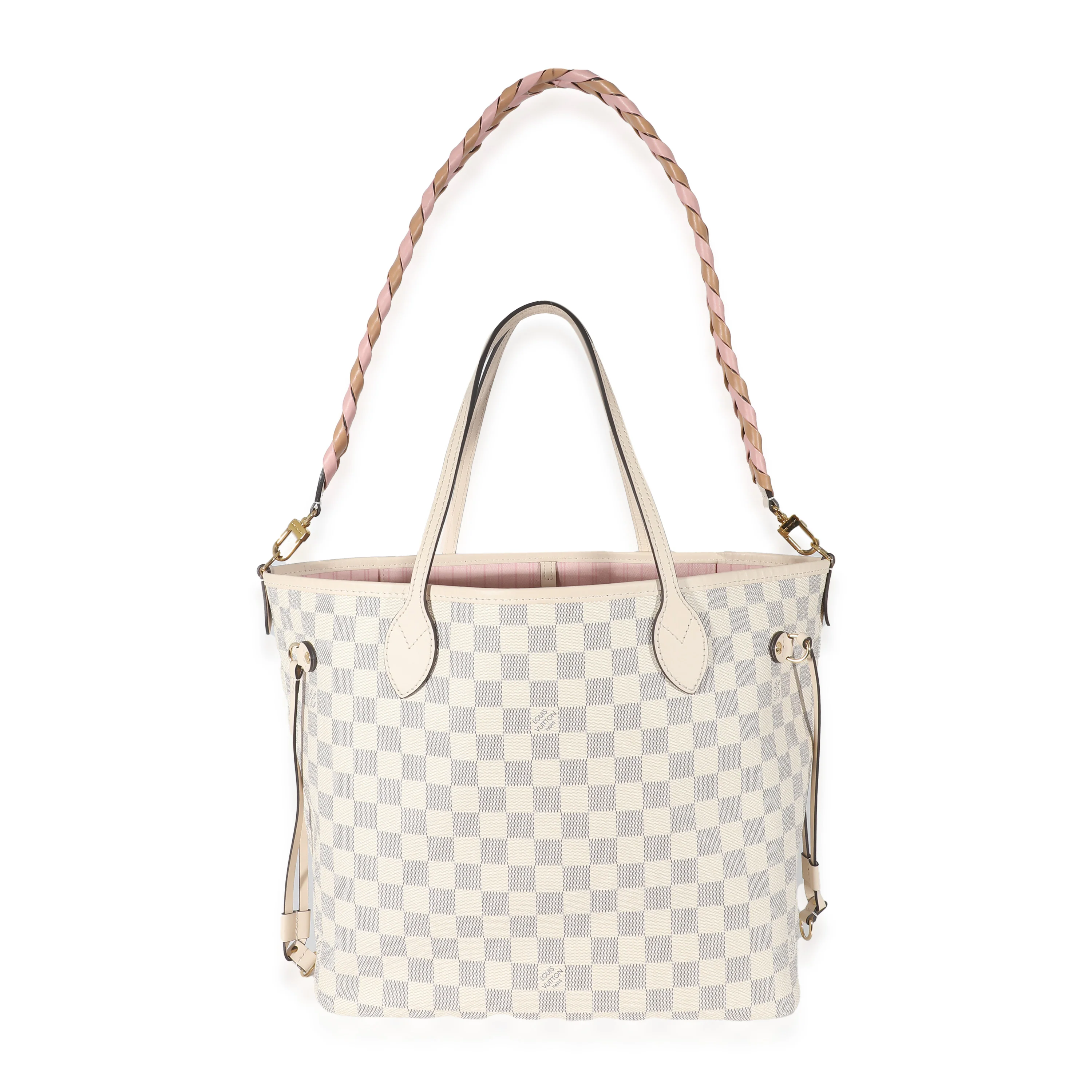 Louis Vuitton Damier Azur Canvas Braided Neverfull MM - Image 6