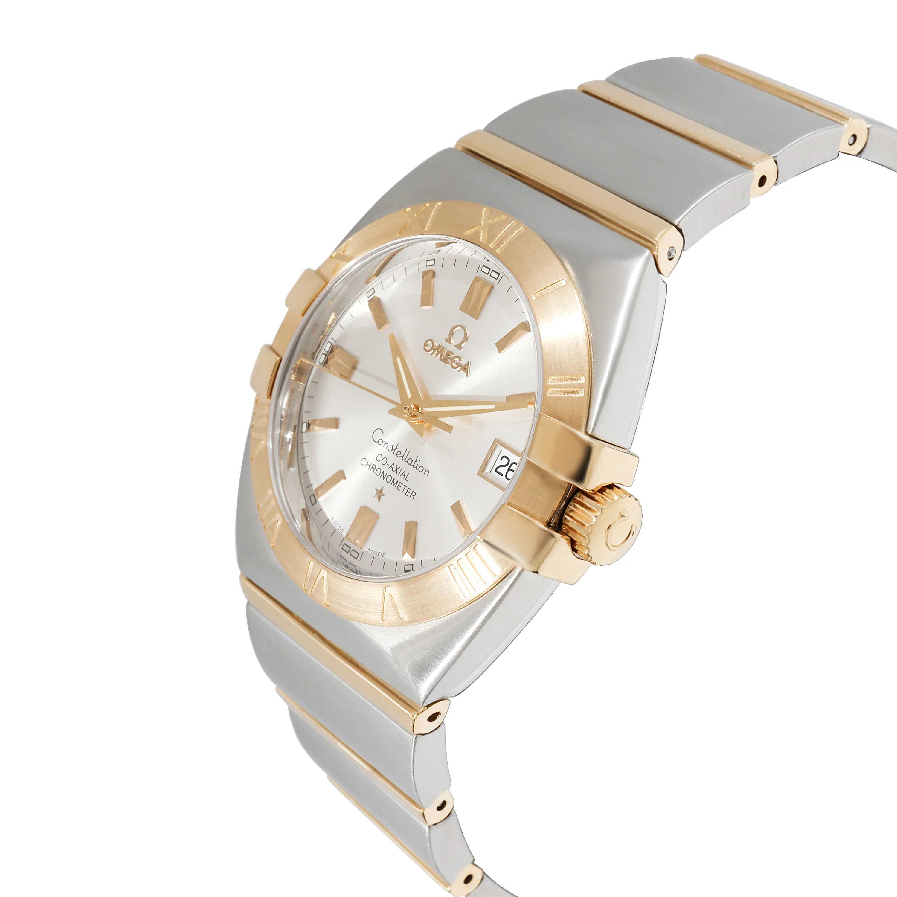 Omega Constellation Double Eagle 1201.30.00 Mens Watch in Stainless Steel/Yell - Image 3