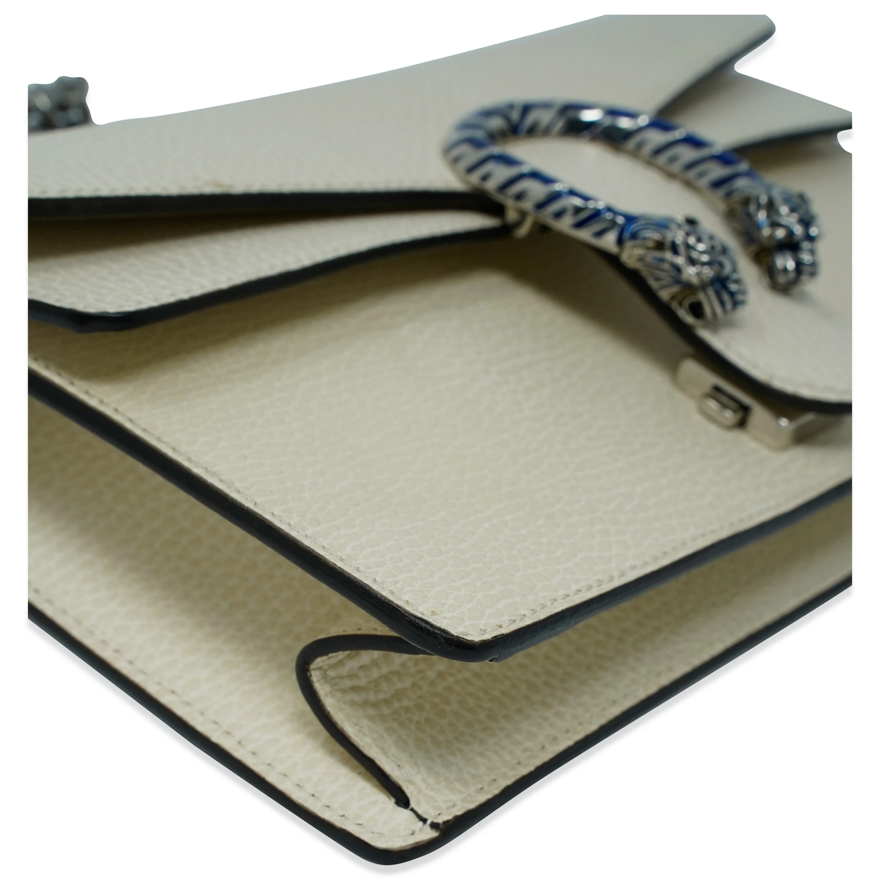 White Calfskin Small Dionysus Shoulder Bag - Image 4
