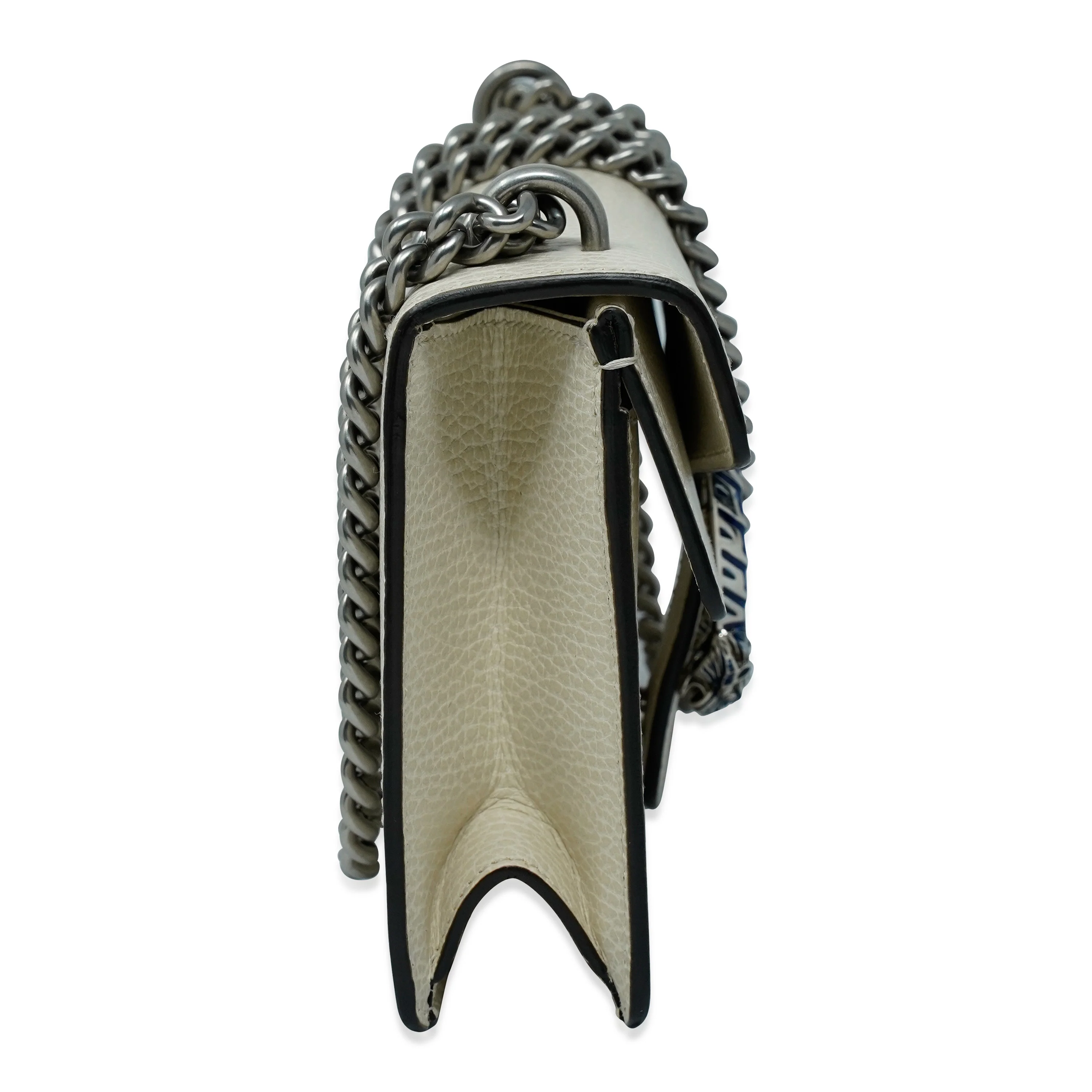 White Calfskin Small Dionysus Shoulder Bag - Image 5