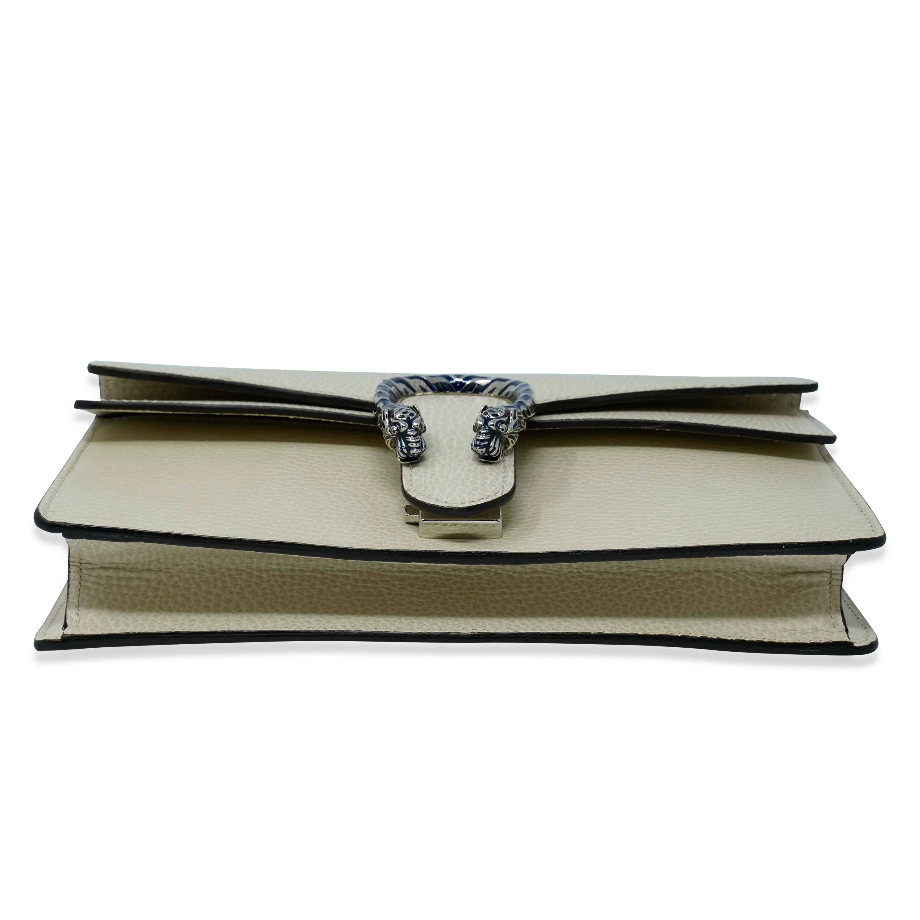 White Calfskin Small Dionysus Shoulder Bag - Image 7