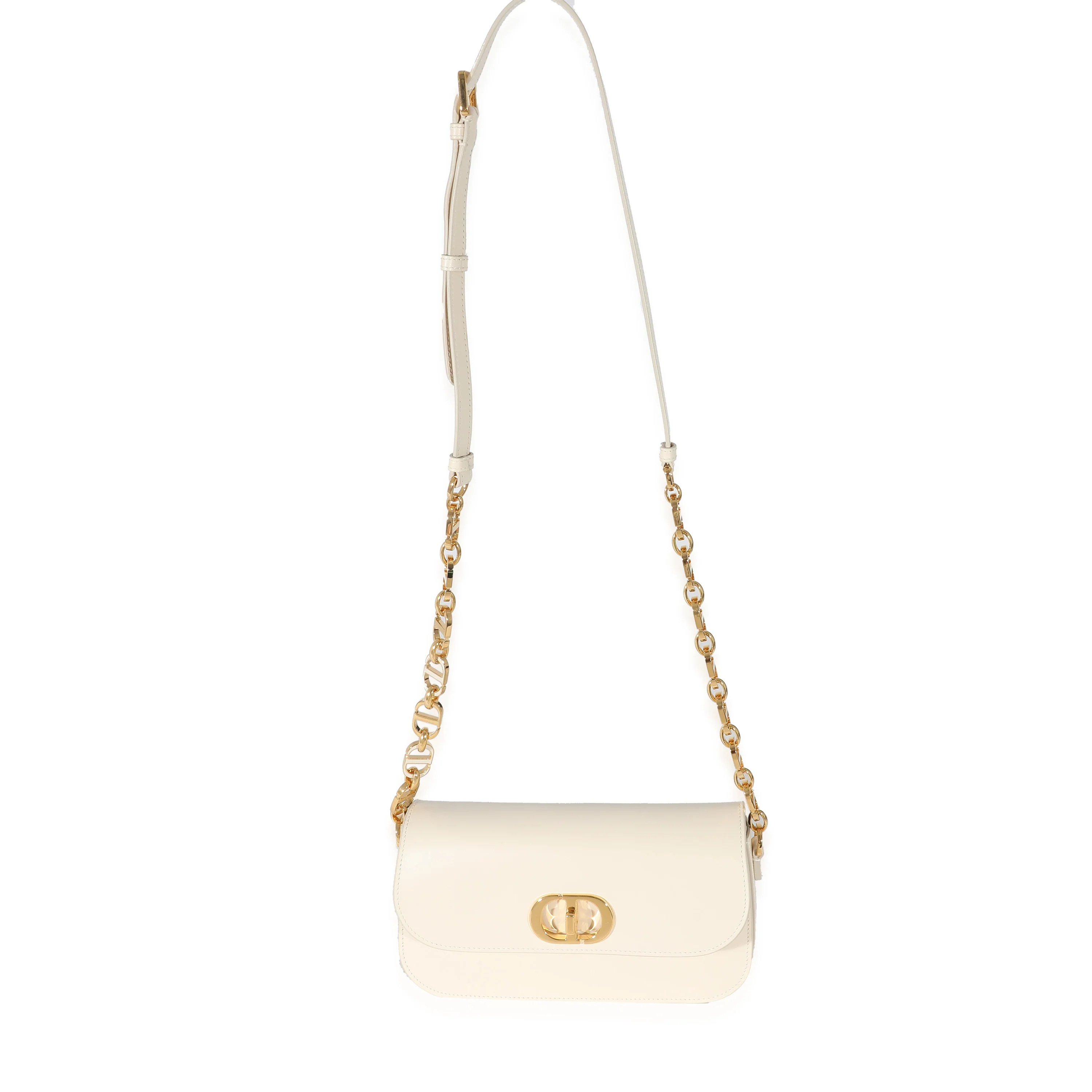 Christian Dior Dusty Ivory Leather 30 Montaigne Avenue Flap Bag - Image 3