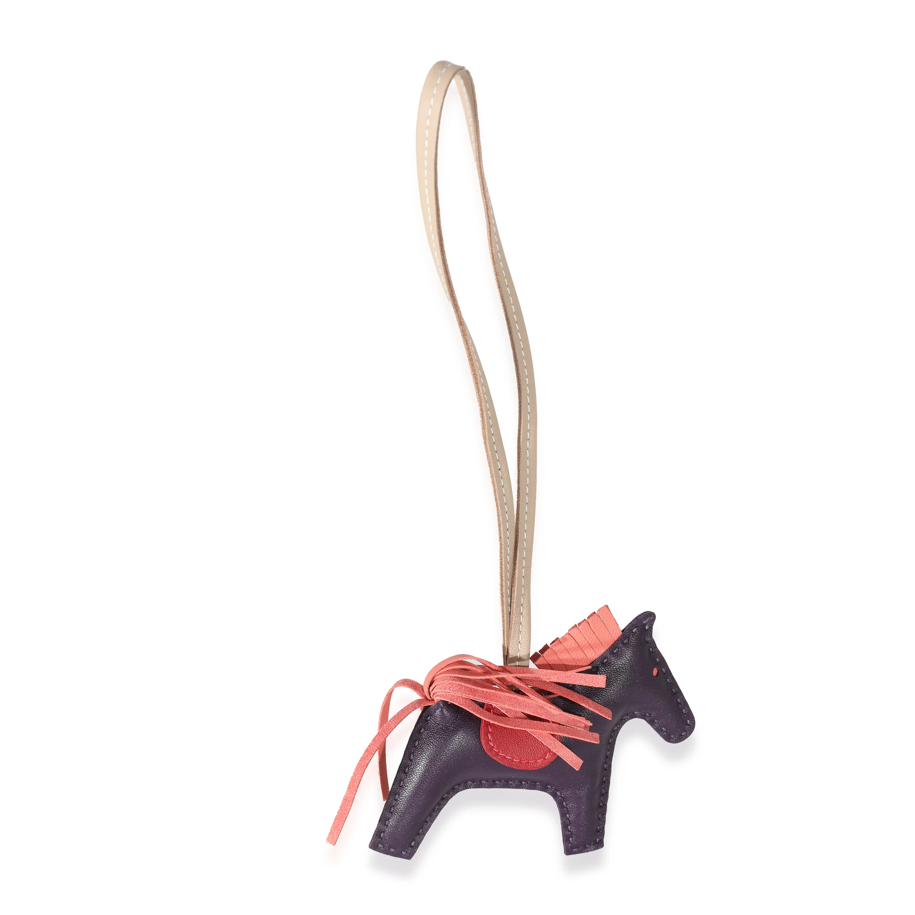 Hermès Raisin Flamingo Rouge Vif Argile Milo Lambskin GriGri Rodeo PM - Image 3