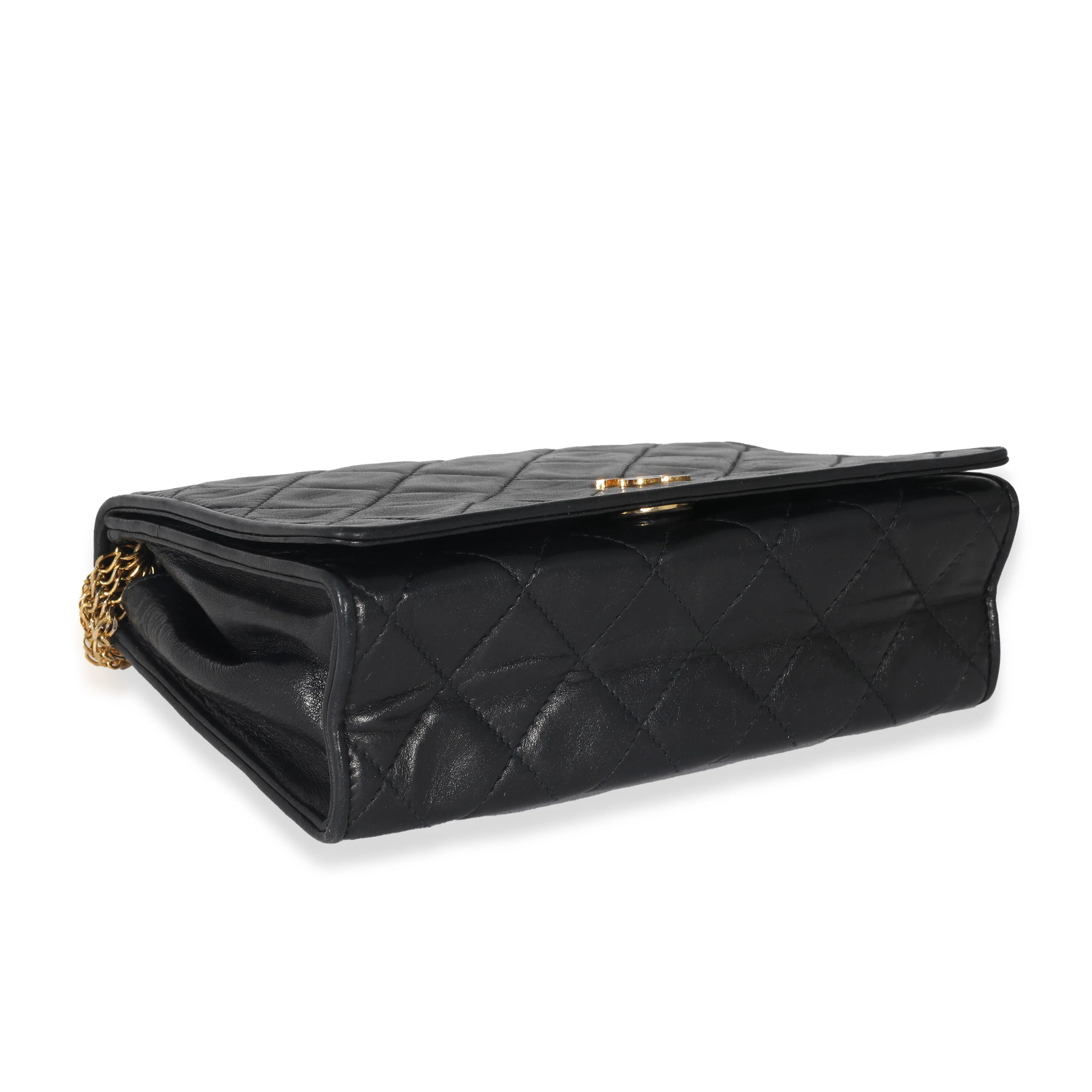 Chanel Black Lambskin Multi Chain Flap Bag - Image 6