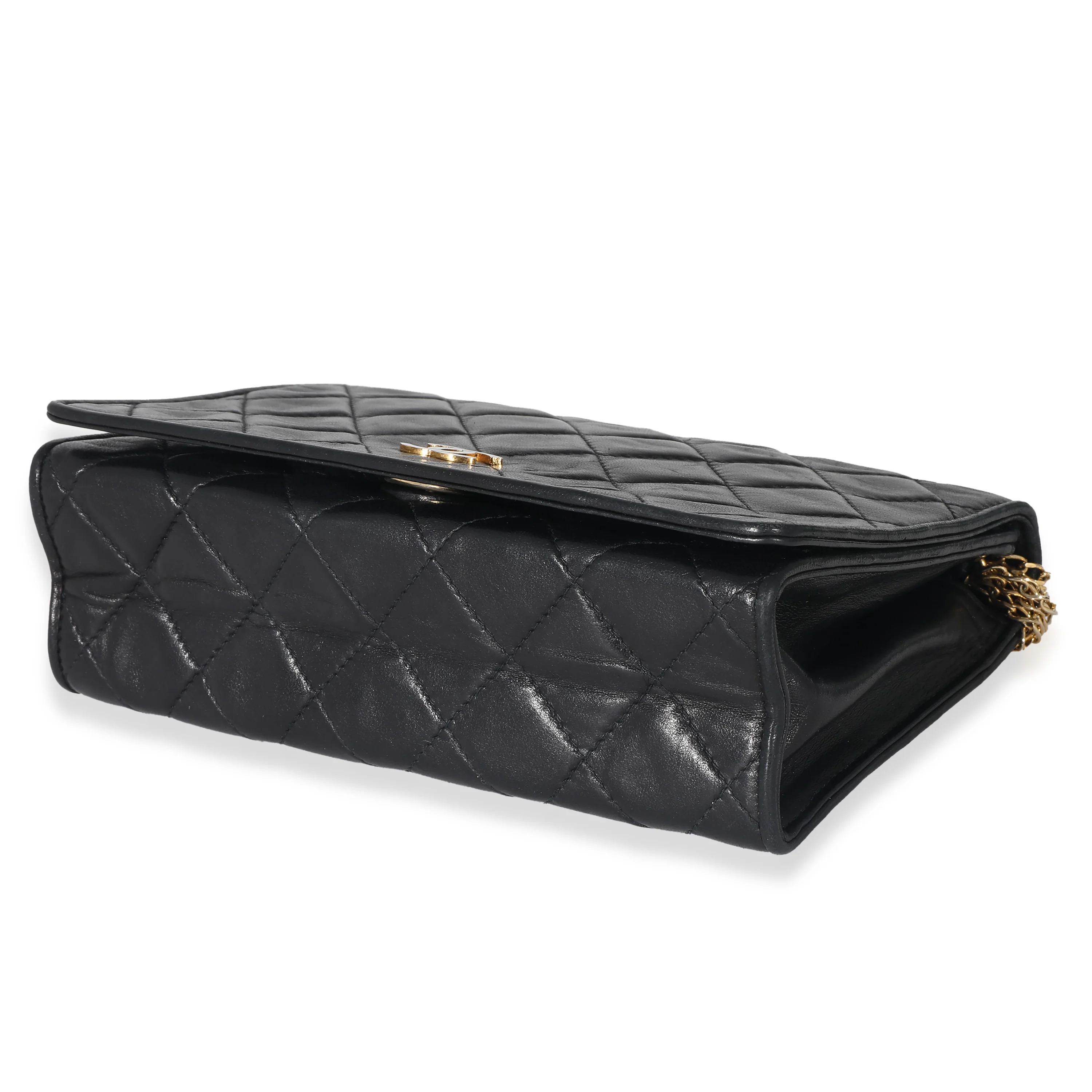 Chanel Black Lambskin Multi Chain Flap Bag - Image 7