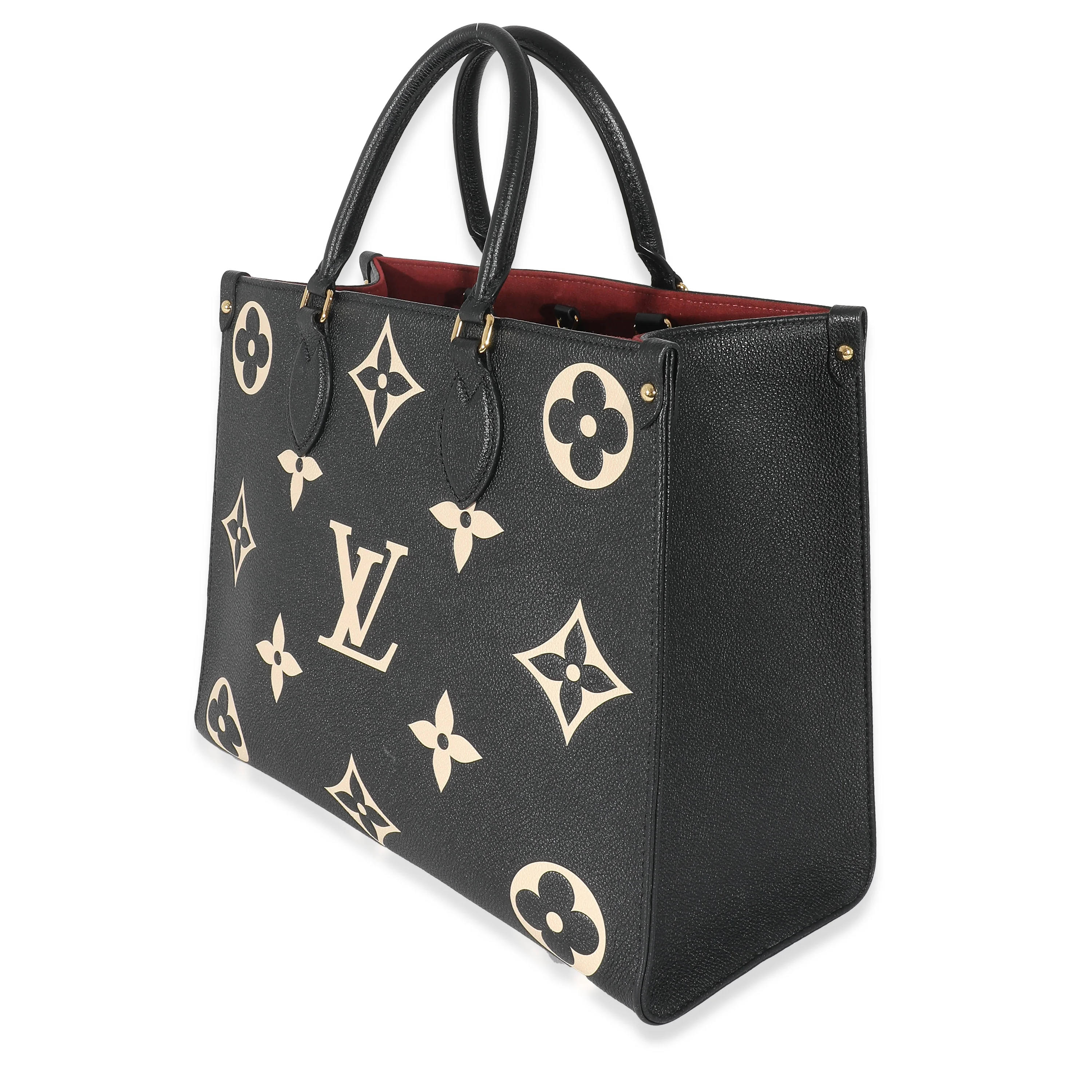 Louis Vuitton Black Beige Monogram Empreinte Onthego MM - Image 2