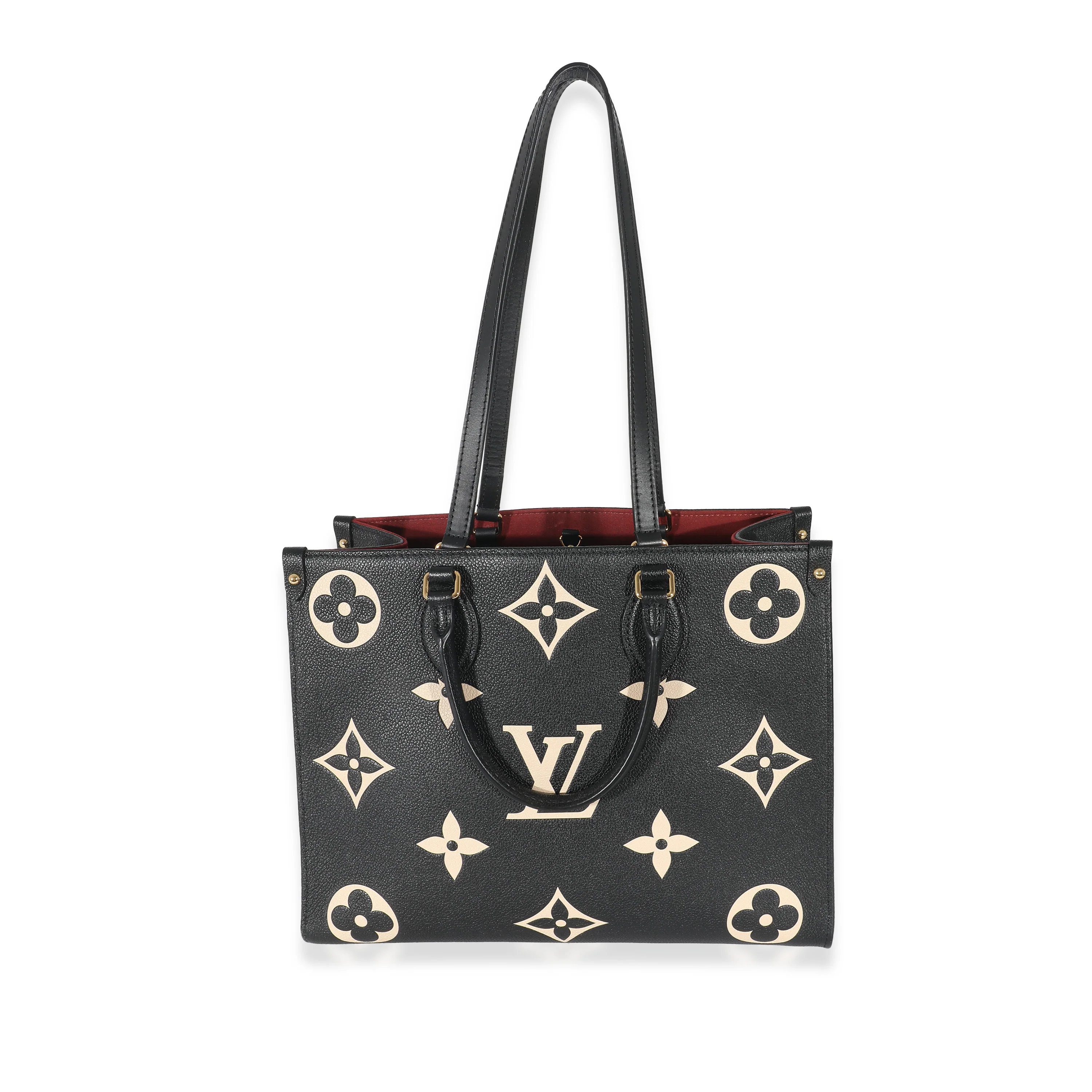 Louis Vuitton Black Beige Monogram Empreinte Onthego MM - Image 3