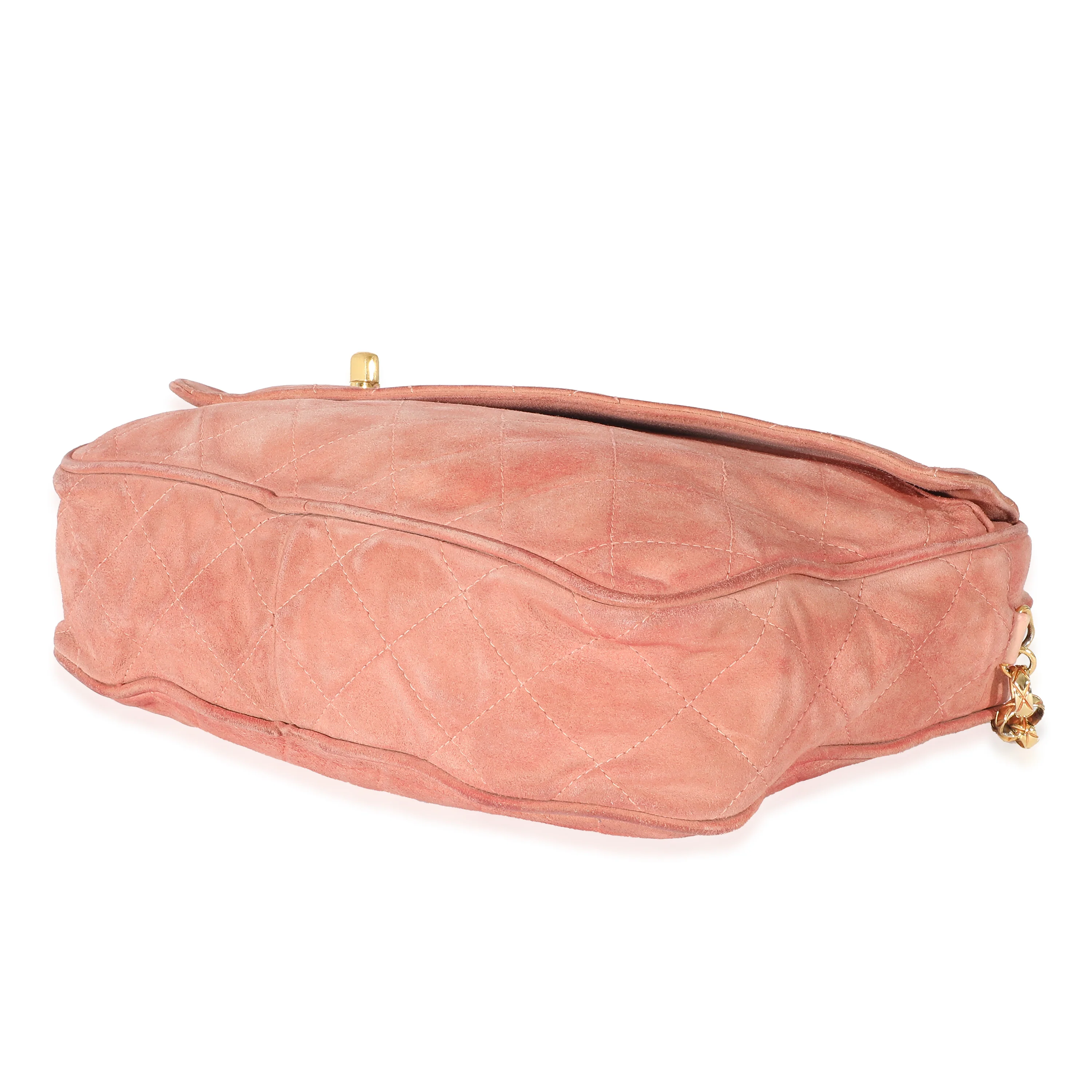 Pink Suede Bijoux Chain Camera Bag - Image 7