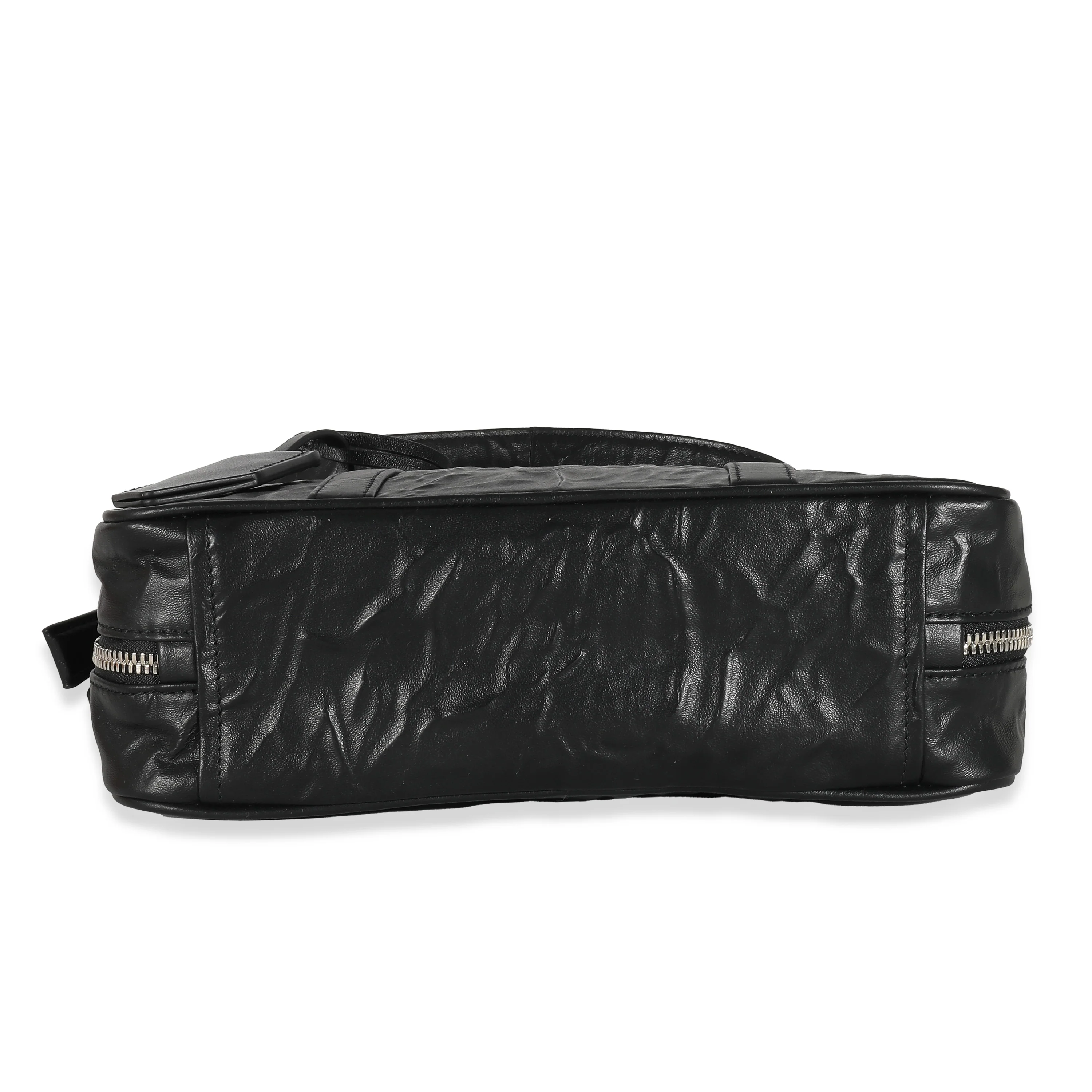Prada Black Antique Nappa Medium Re-Edition 2001 Bag - Image 7