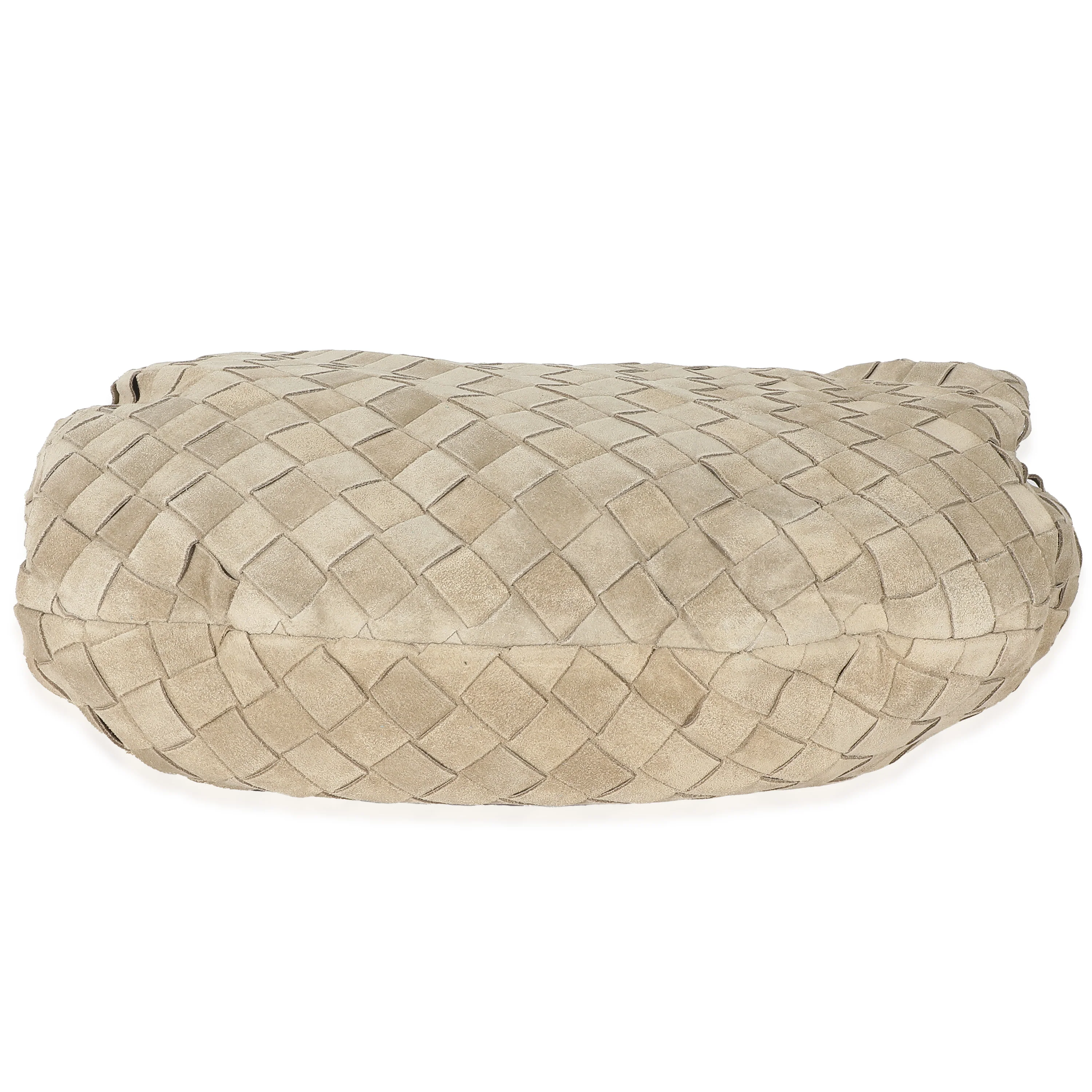 Bottega Veneta Taupe Suede Intrecciato Teen Jodie - Image 4
