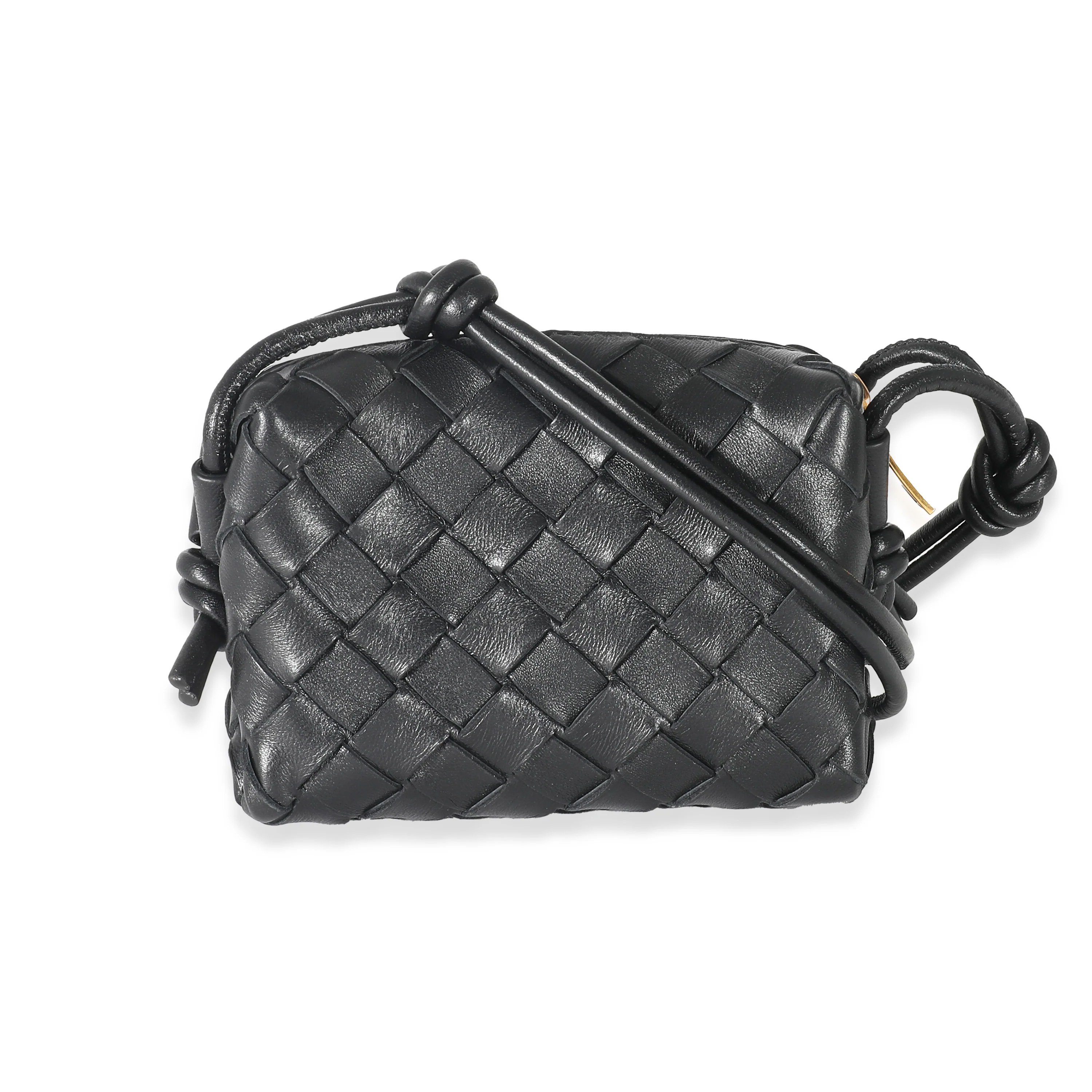 Bottega Veneta Black Intrecciato Candy Loop Bag - Image 3