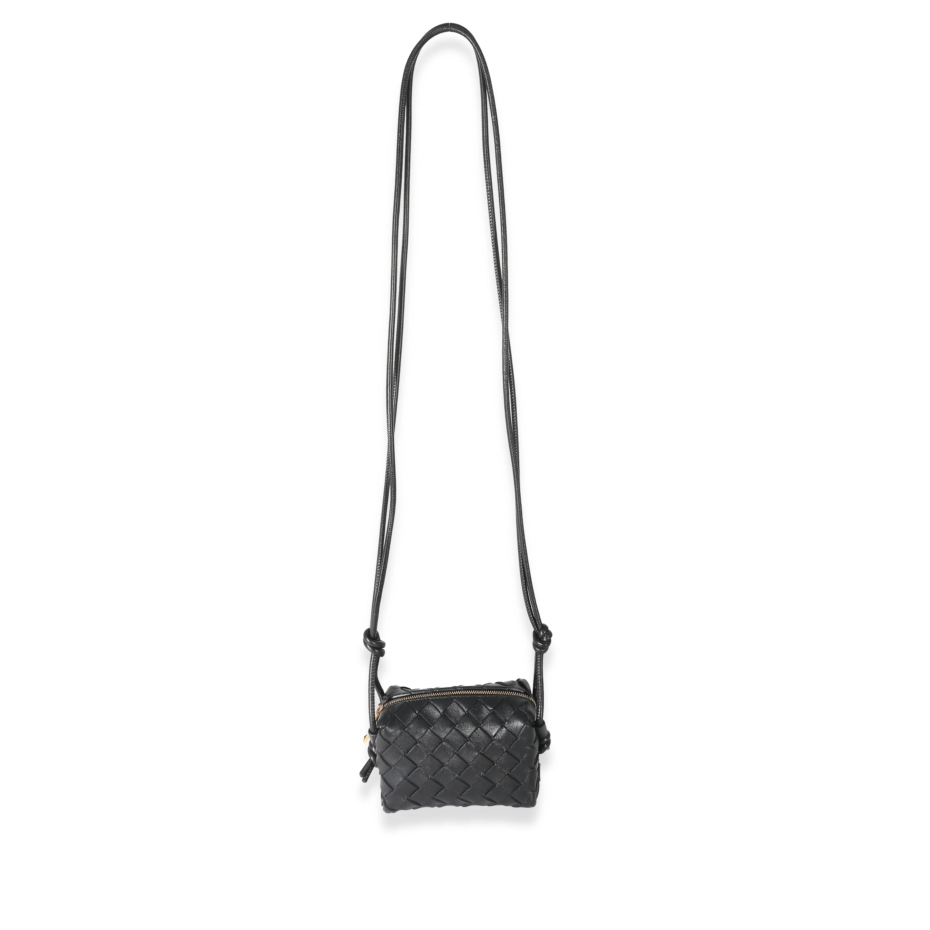 Bottega Veneta Black Intrecciato Candy Loop Bag - Image 4