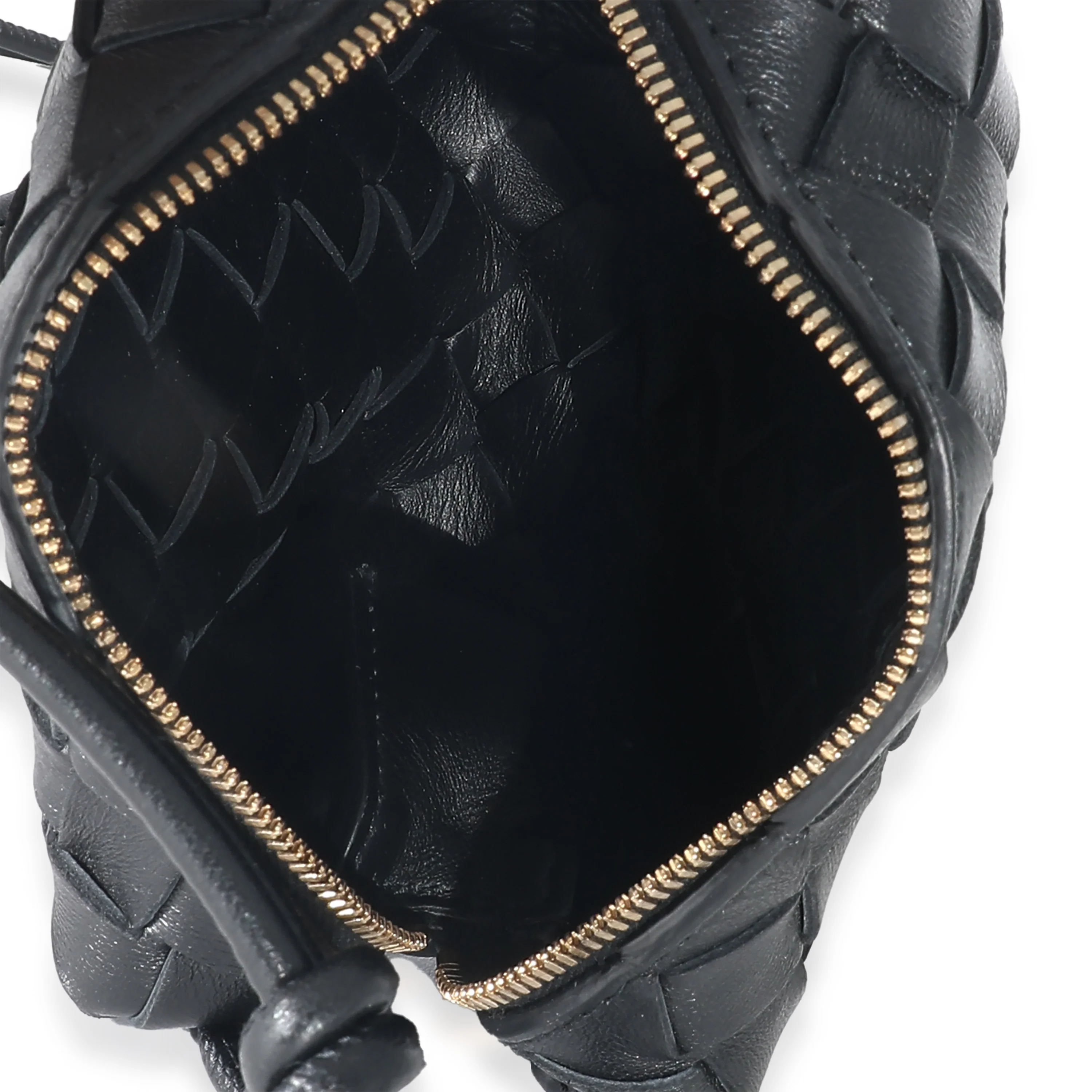Bottega Veneta Black Intrecciato Candy Loop Bag - Image 8