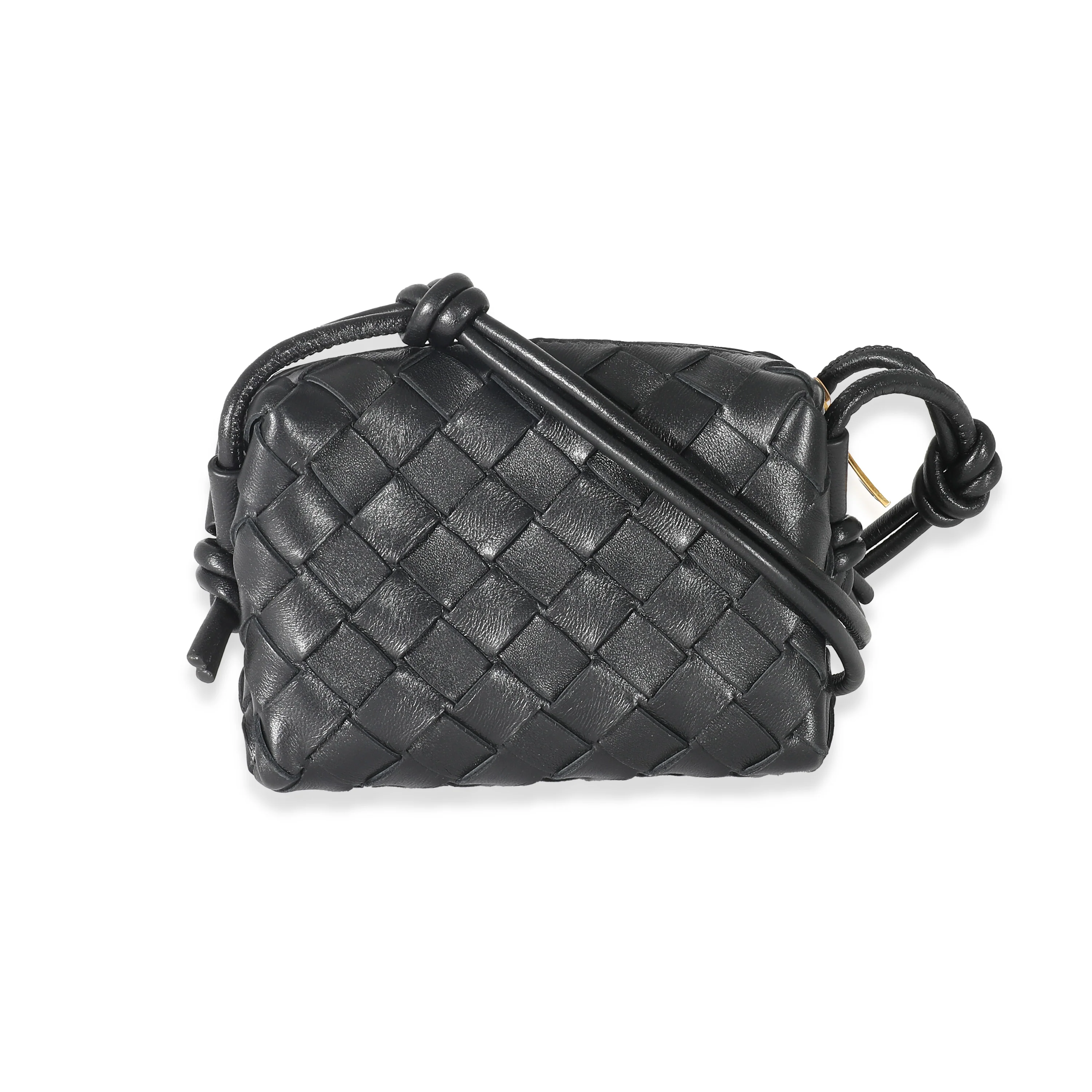 Bottega Veneta Black Intrecciato Candy Loop Bag - Image 3