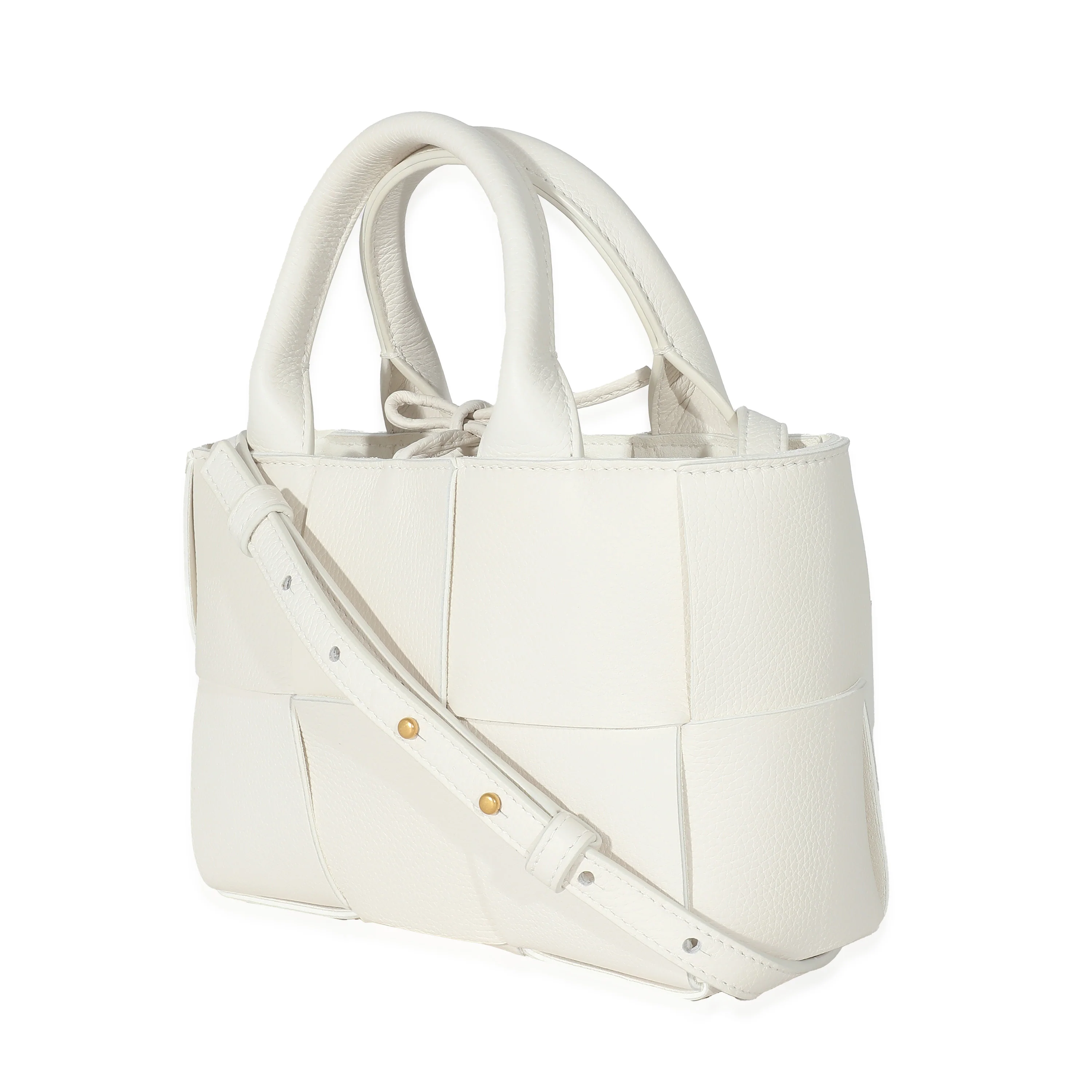 Bottega Veneta White Grained Intrecciato Candy Arco Tote - Image 2