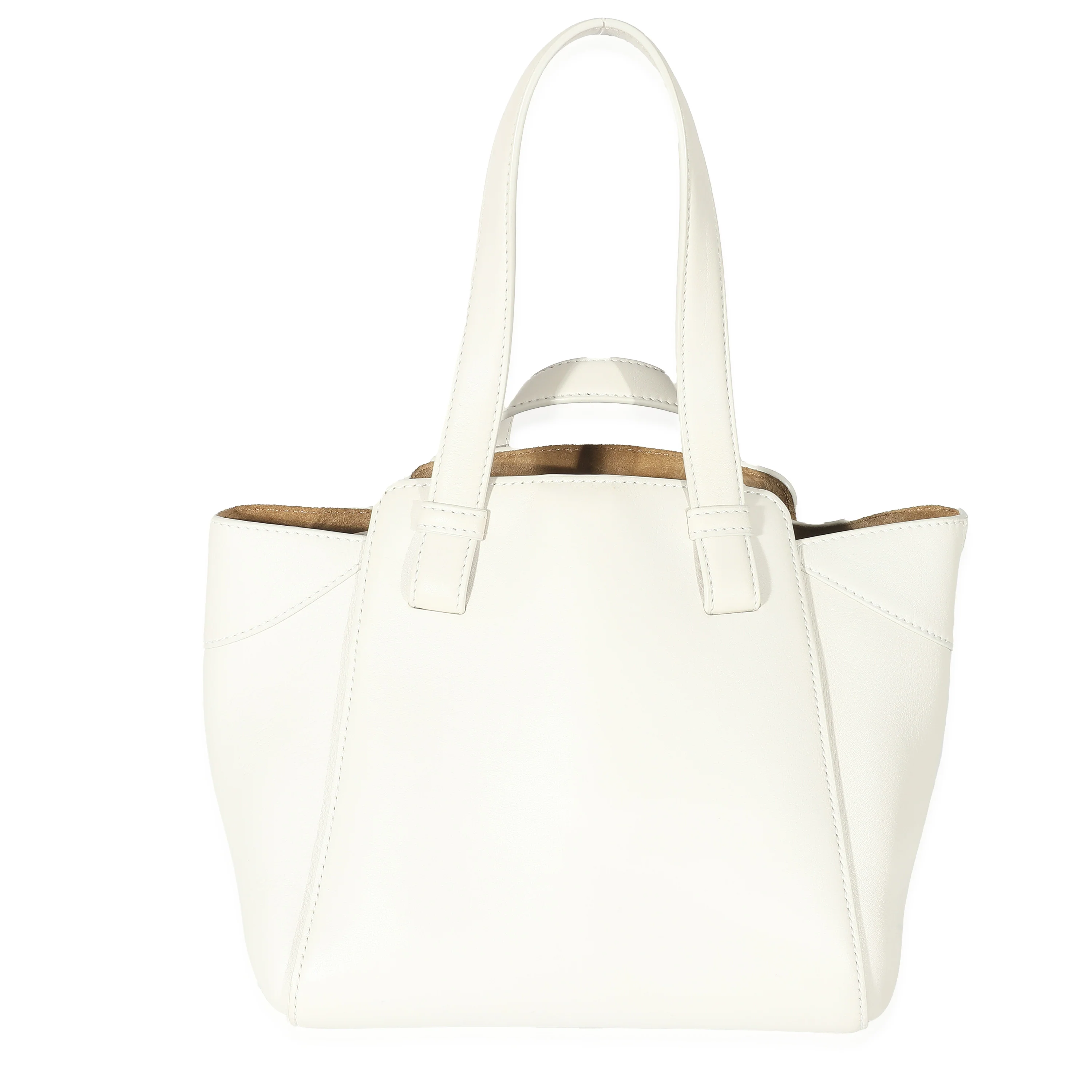 Loewe Soft White Calfskin Small Hammock Nugget Bag - Image 3