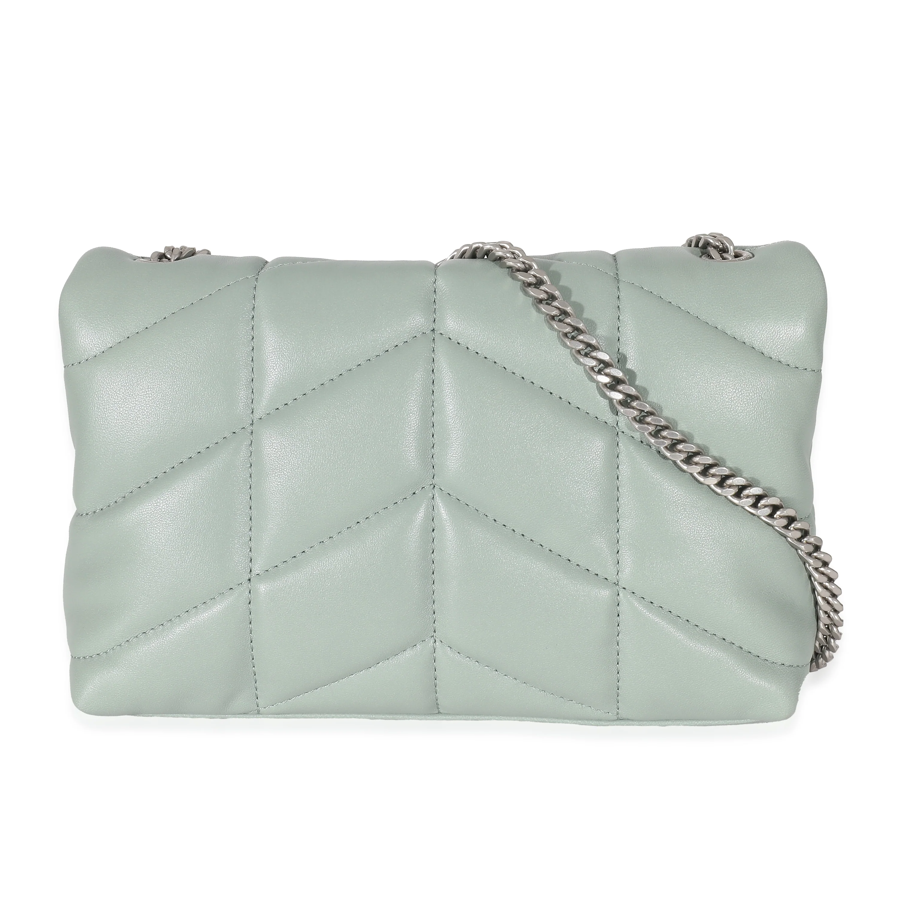 Saint Laurent Vert Opaline Lambskin Toy Puffer Bag - Image 3