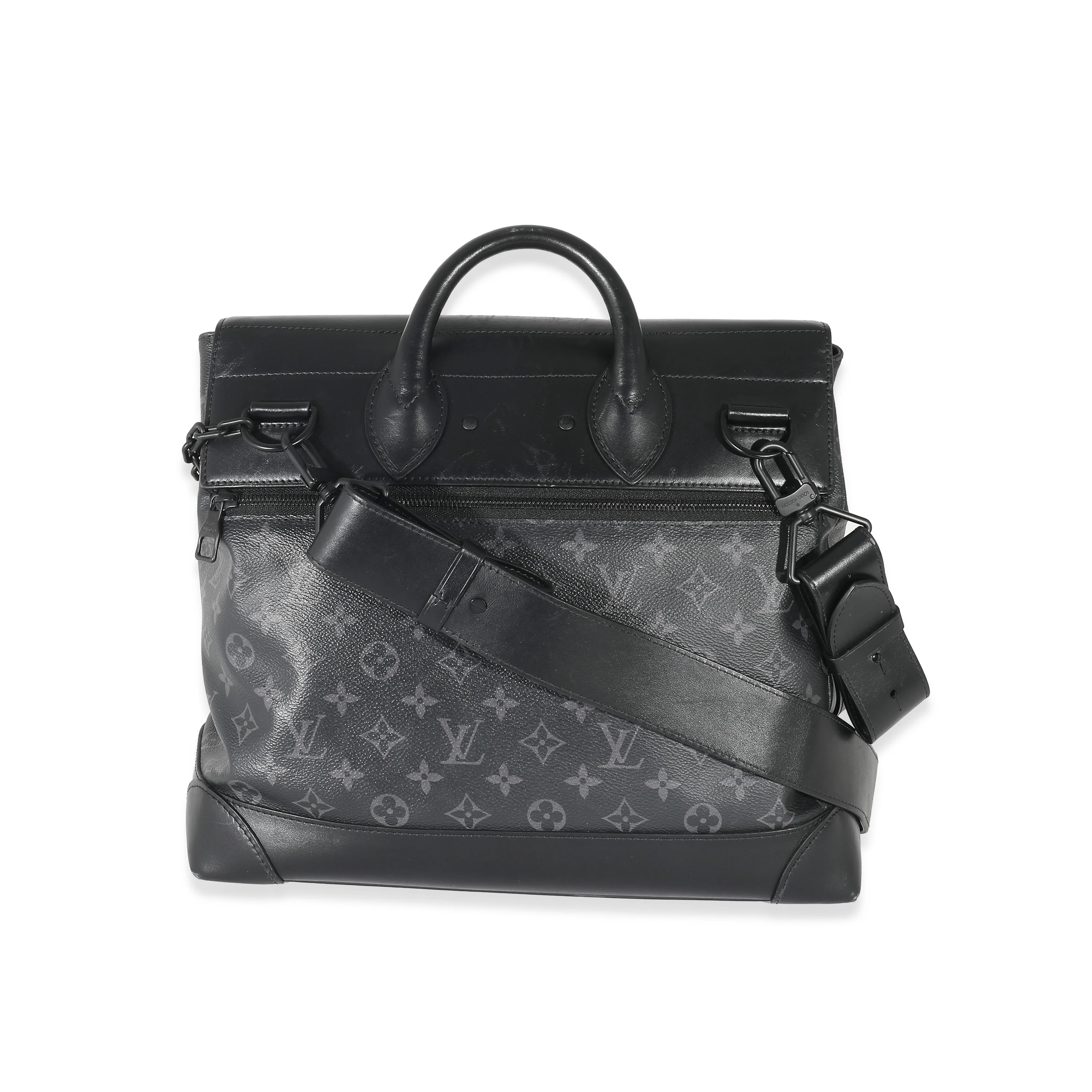 Louis Vuitton Black Taurillon Monogram Eclipse Steamer PM - Image 5