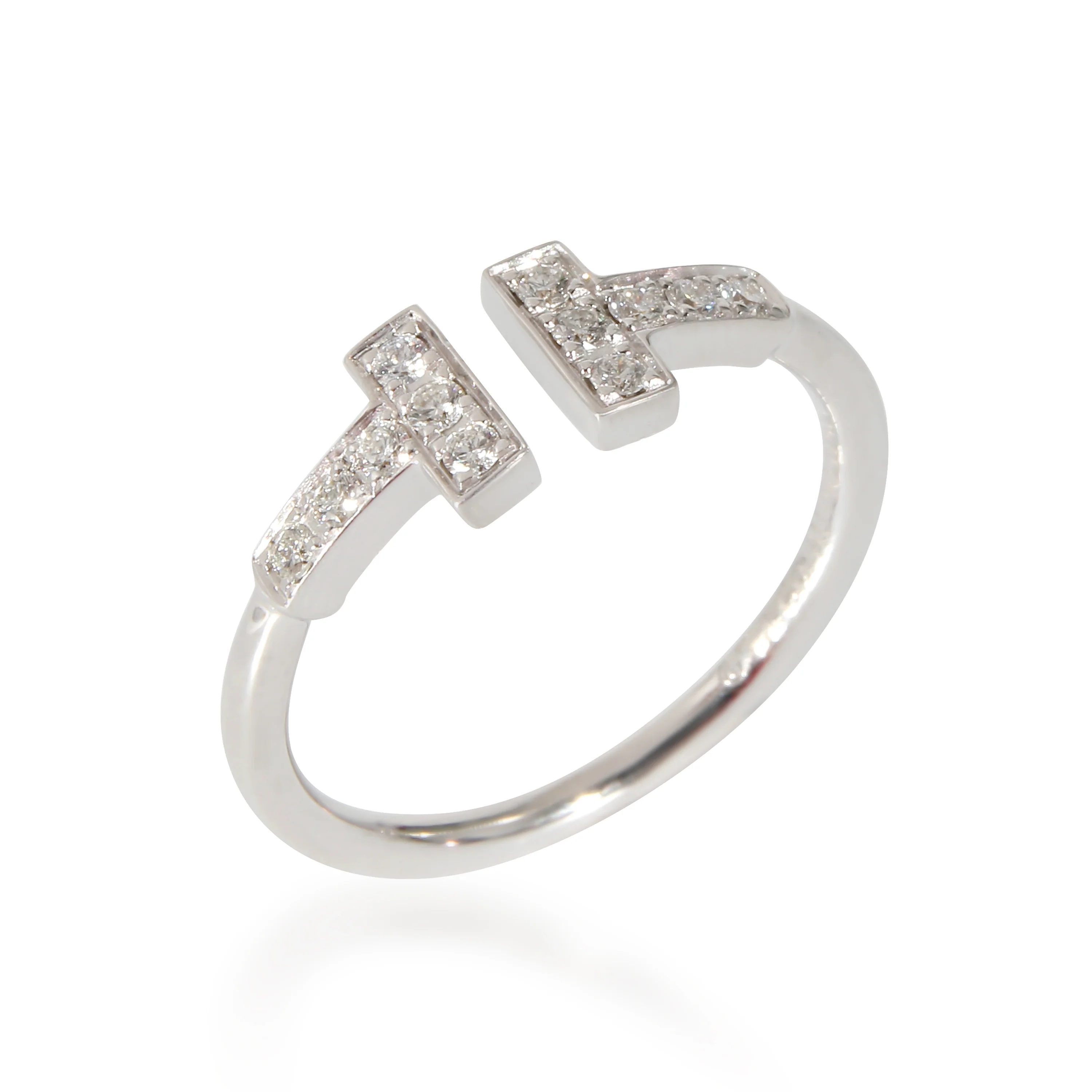 Tiffany & Co. Tiffany T Ring in 18K White Gold 0.13 CTW - Image 6