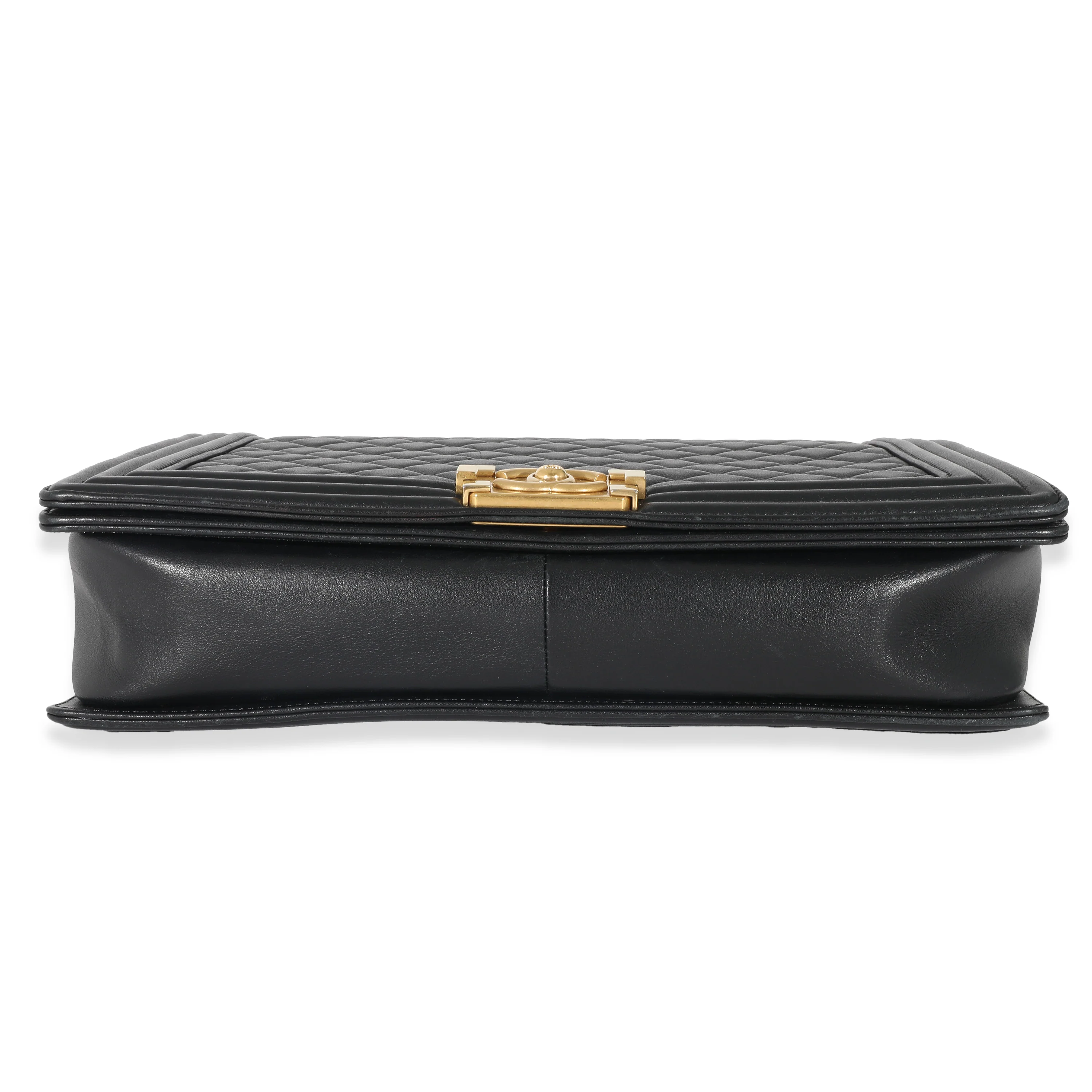 Chanel Black Quilted Calfskin Large Boy Bag - Image 5