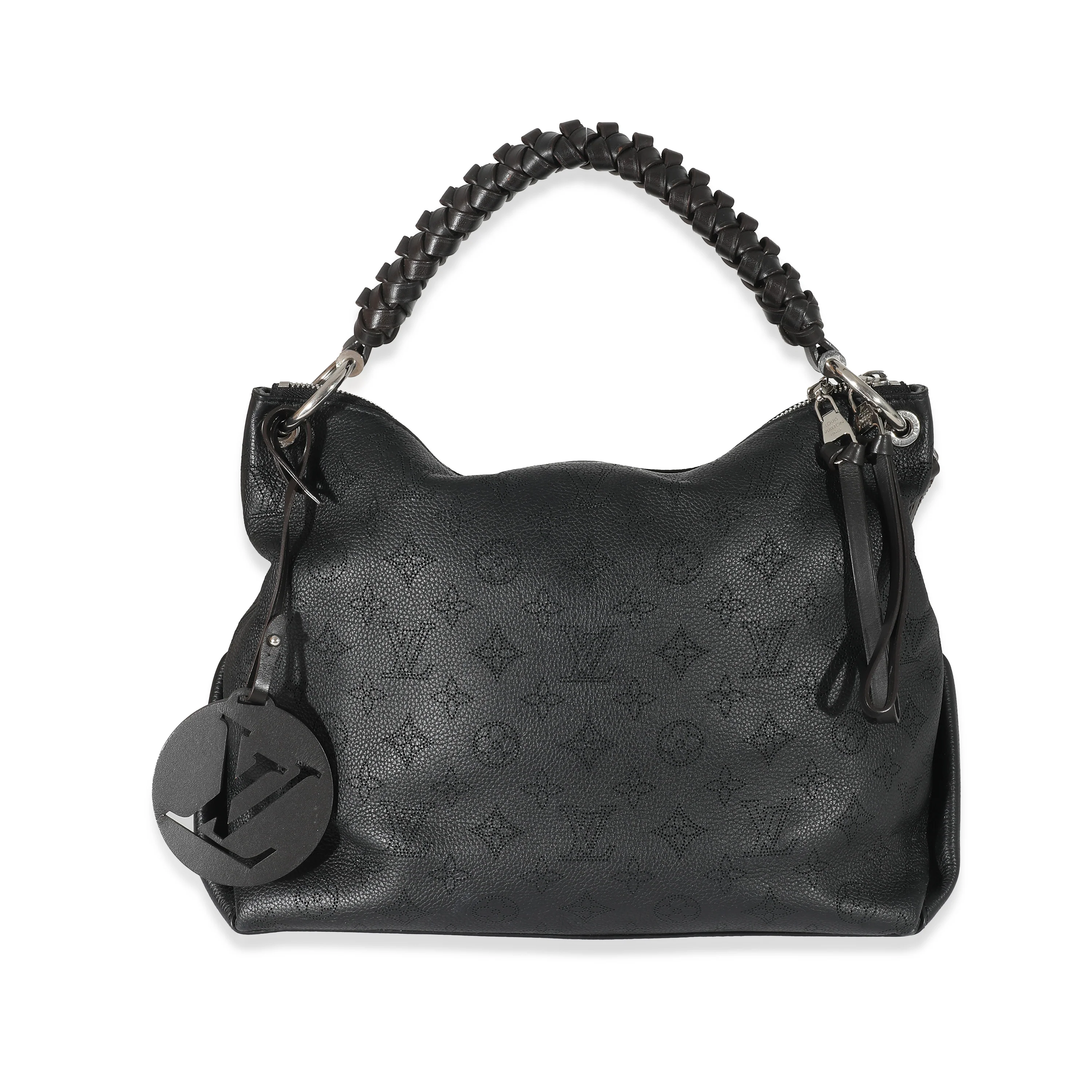 Louis Vuitton Black Monogram Mahina Beaubourg Hobo MM