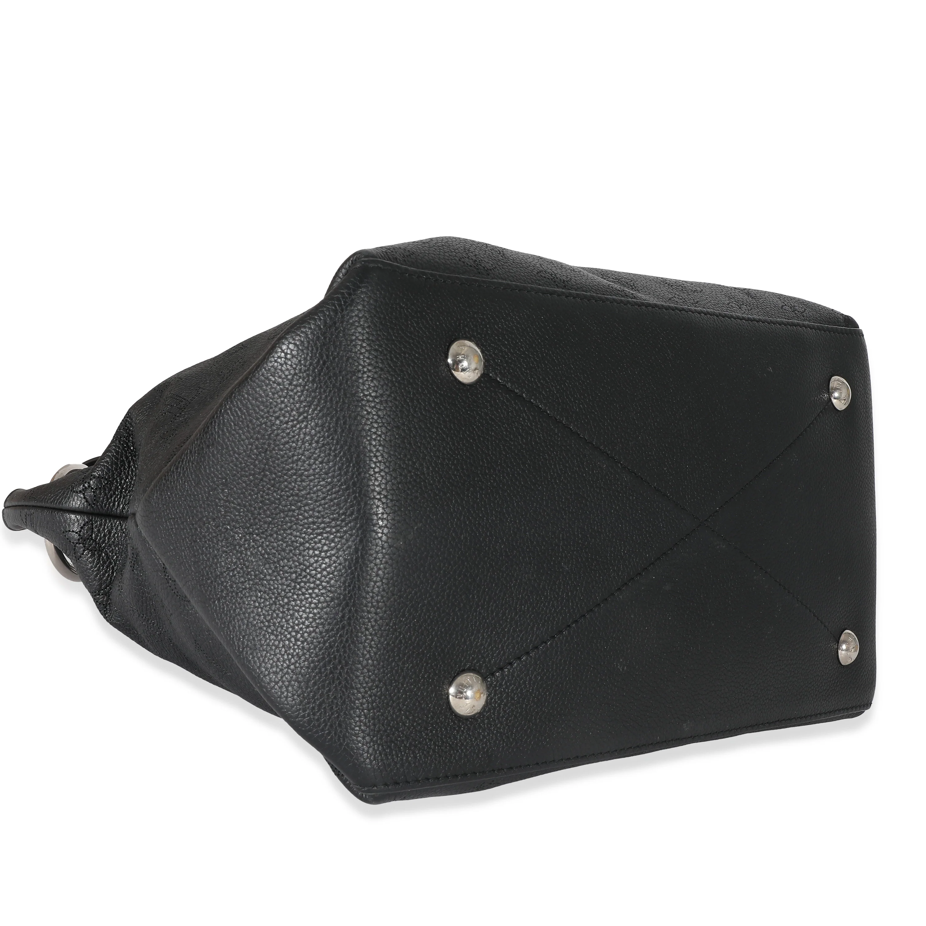 Louis Vuitton Black Monogram Mahina Beaubourg Hobo MM - Image 4