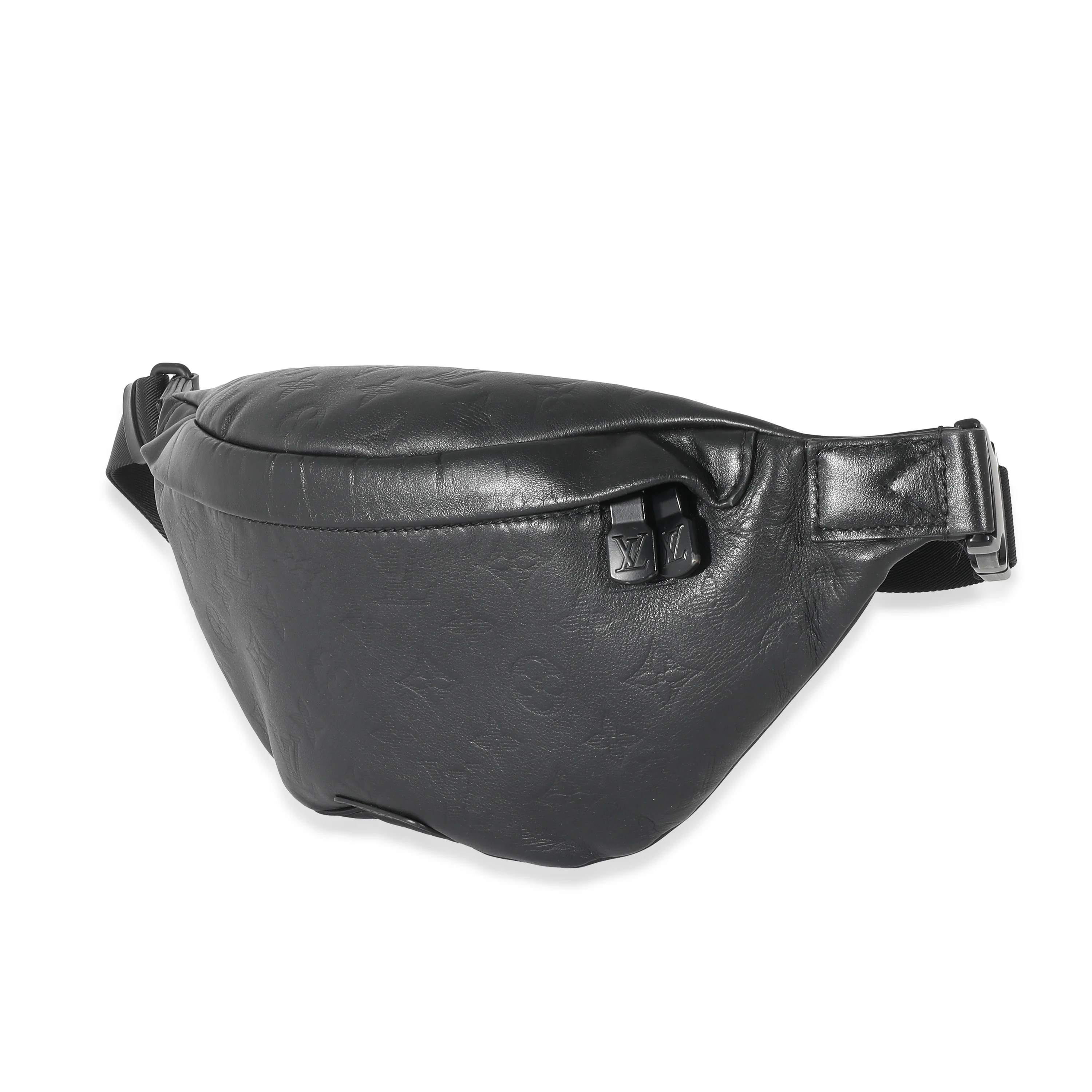 Louis Vuitton Black Calfskin Monogram Shadow Discovery Bumbag - Image 2