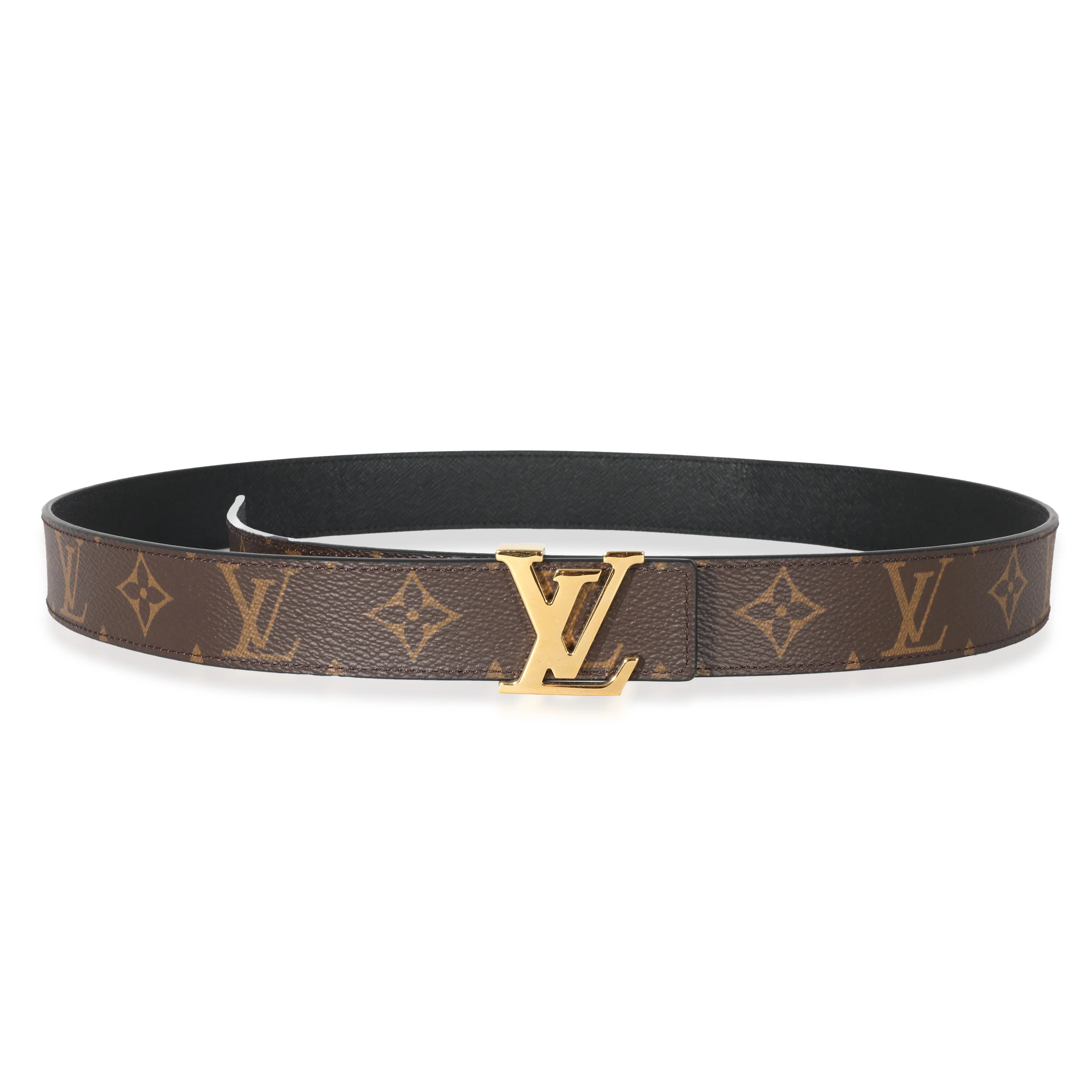 Louis Vuitton Monogram Canvas LV Initiales 30mm Reversible Belt 95