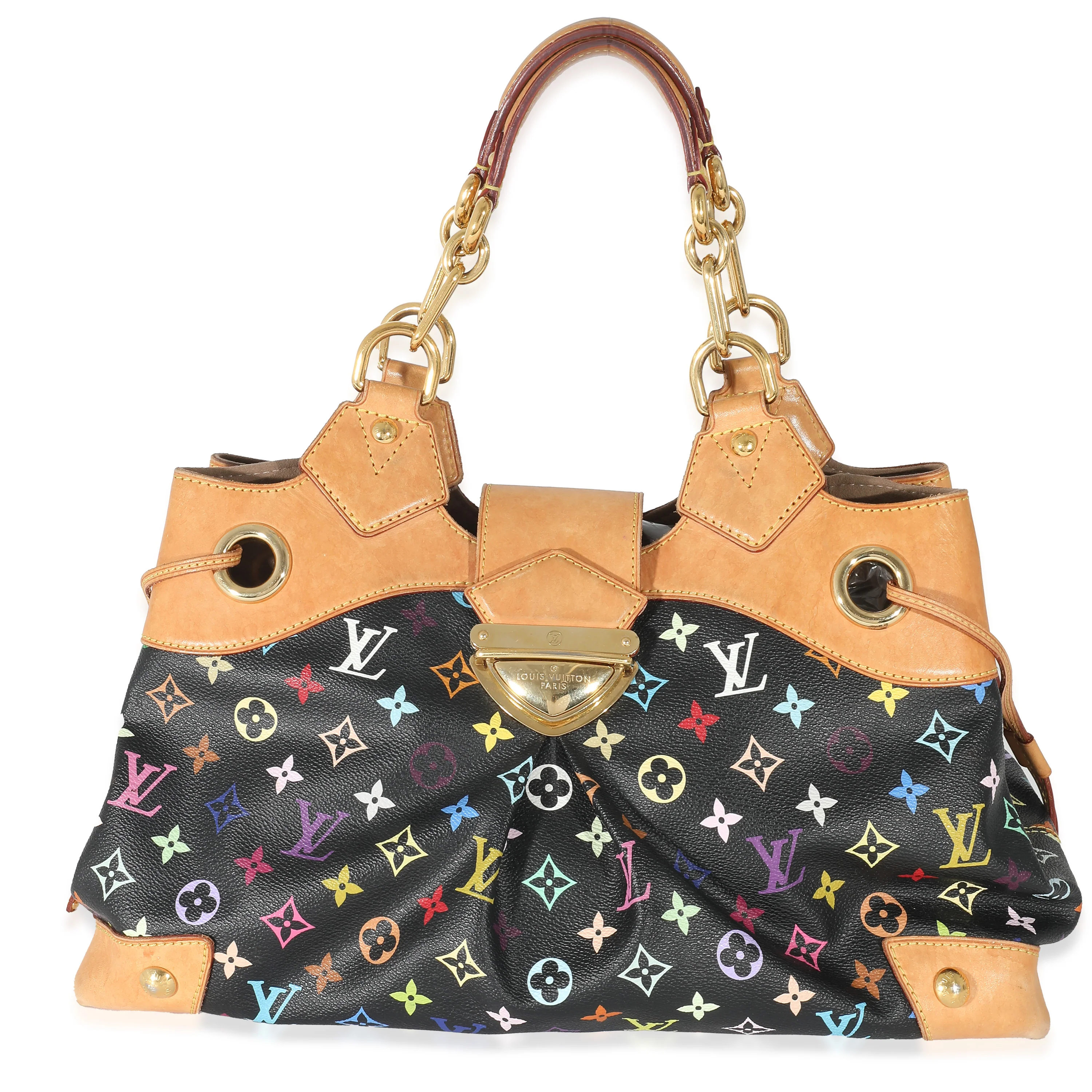 Louis Vuitton Black Monogram Multicolor Canvas Ursula GM