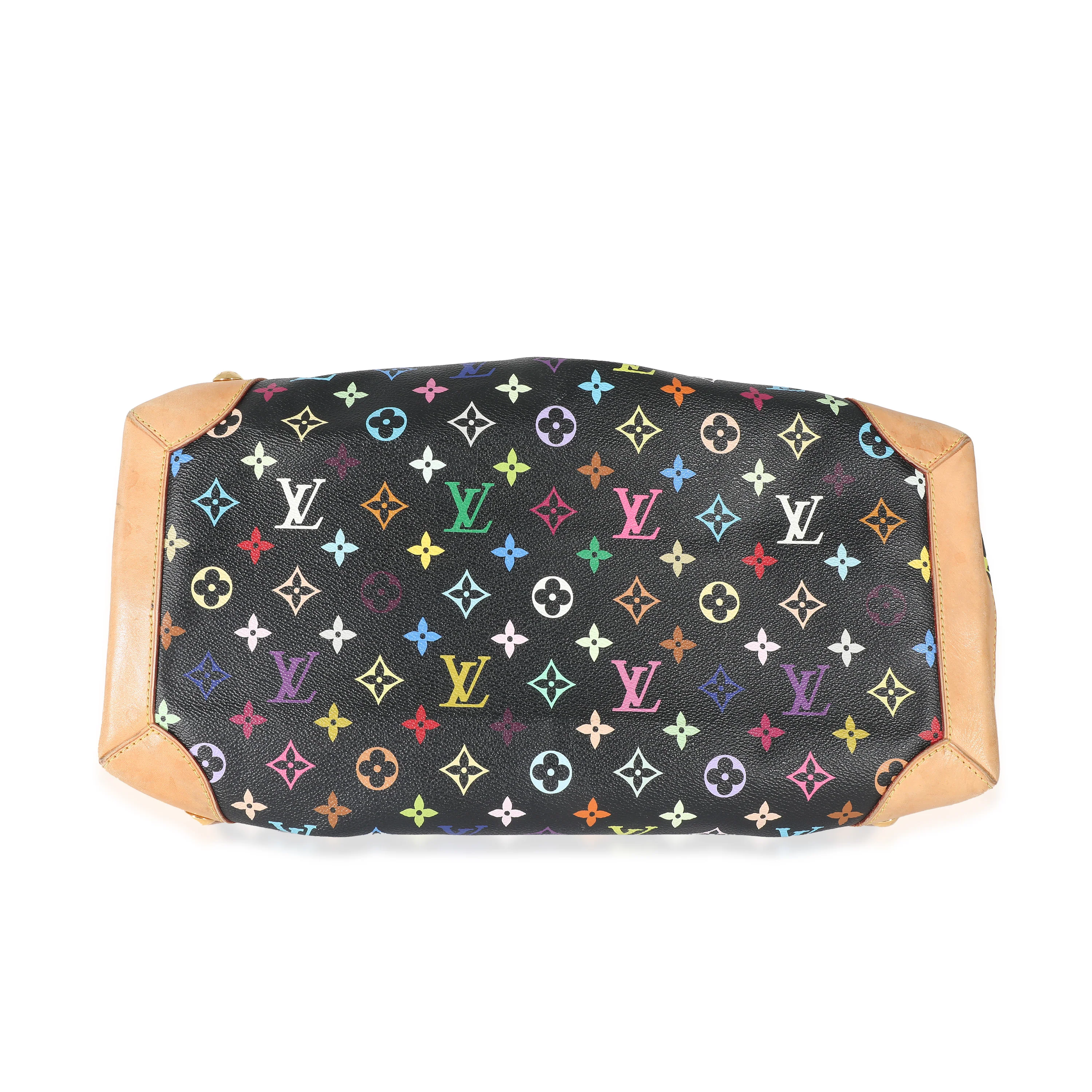 Louis Vuitton Black Monogram Multicolor Canvas Ursula GM - Image 4