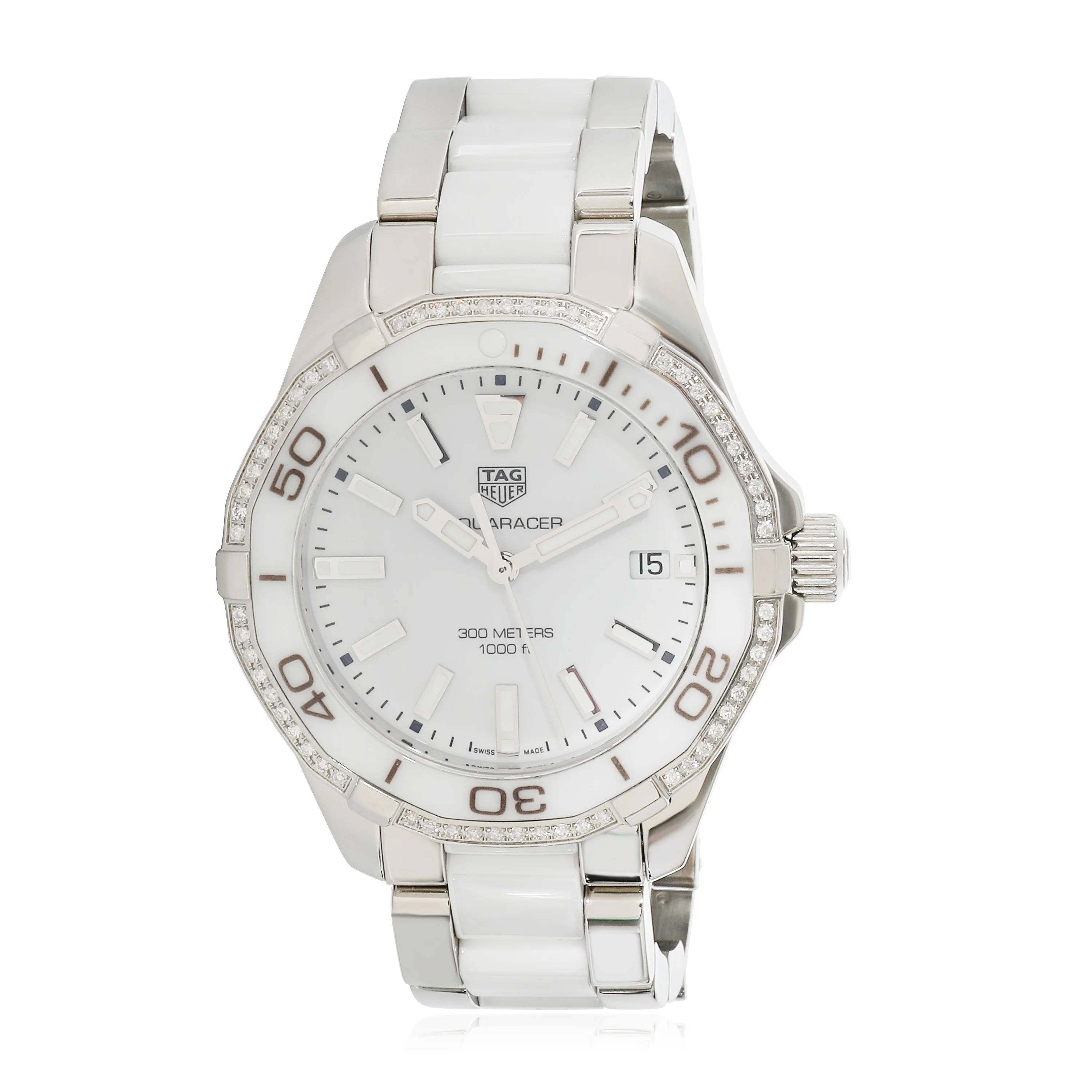 Tag Heuer Aquaracer WAH131H.BA0914 Unisex Watch in Stainless Steel/Ceramic - Image 4