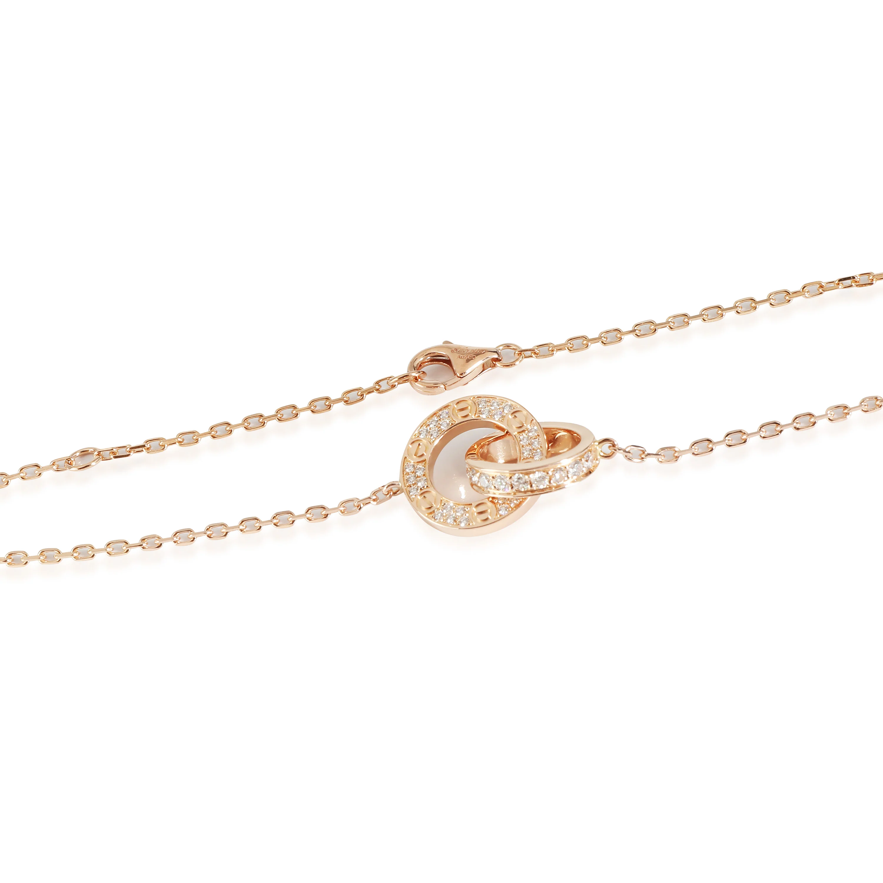 Love Necklace, Diamond Paved (Rose Gold) - Image 3