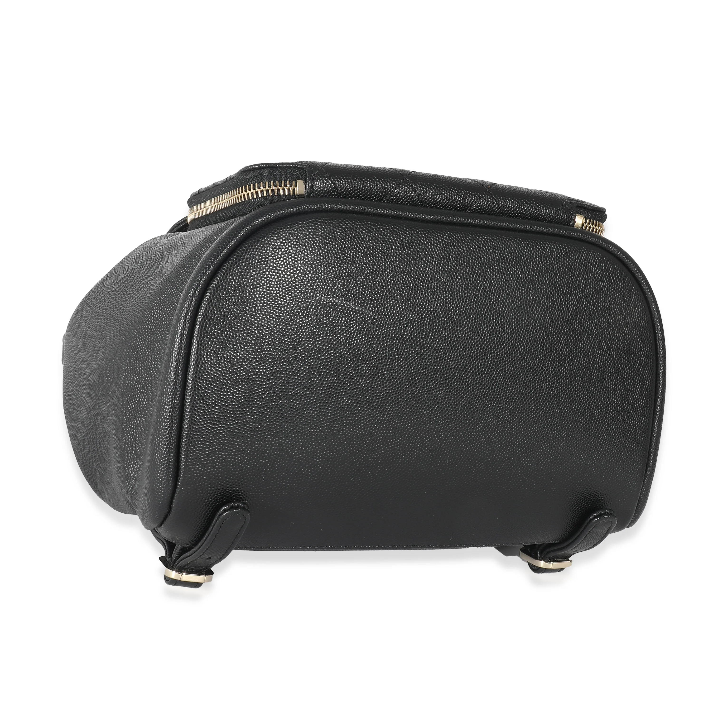 Chanel 18S Black Quilted Caviar Business Affinity Backpack - Image 6