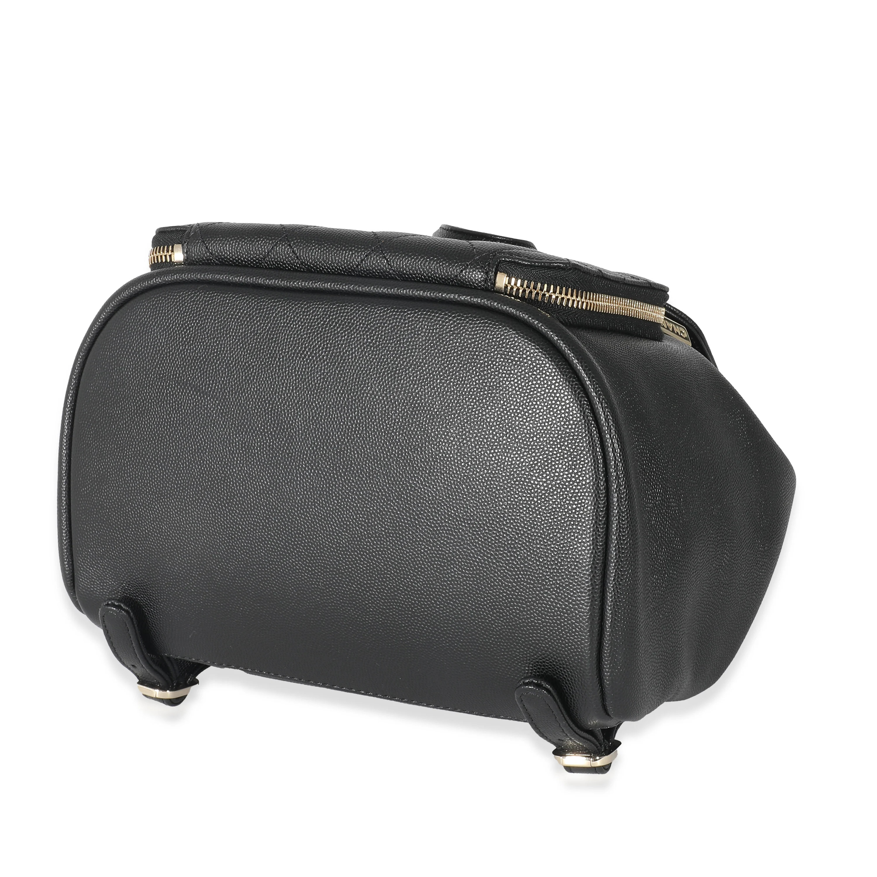Chanel 18S Black Quilted Caviar Business Affinity Backpack - Image 7