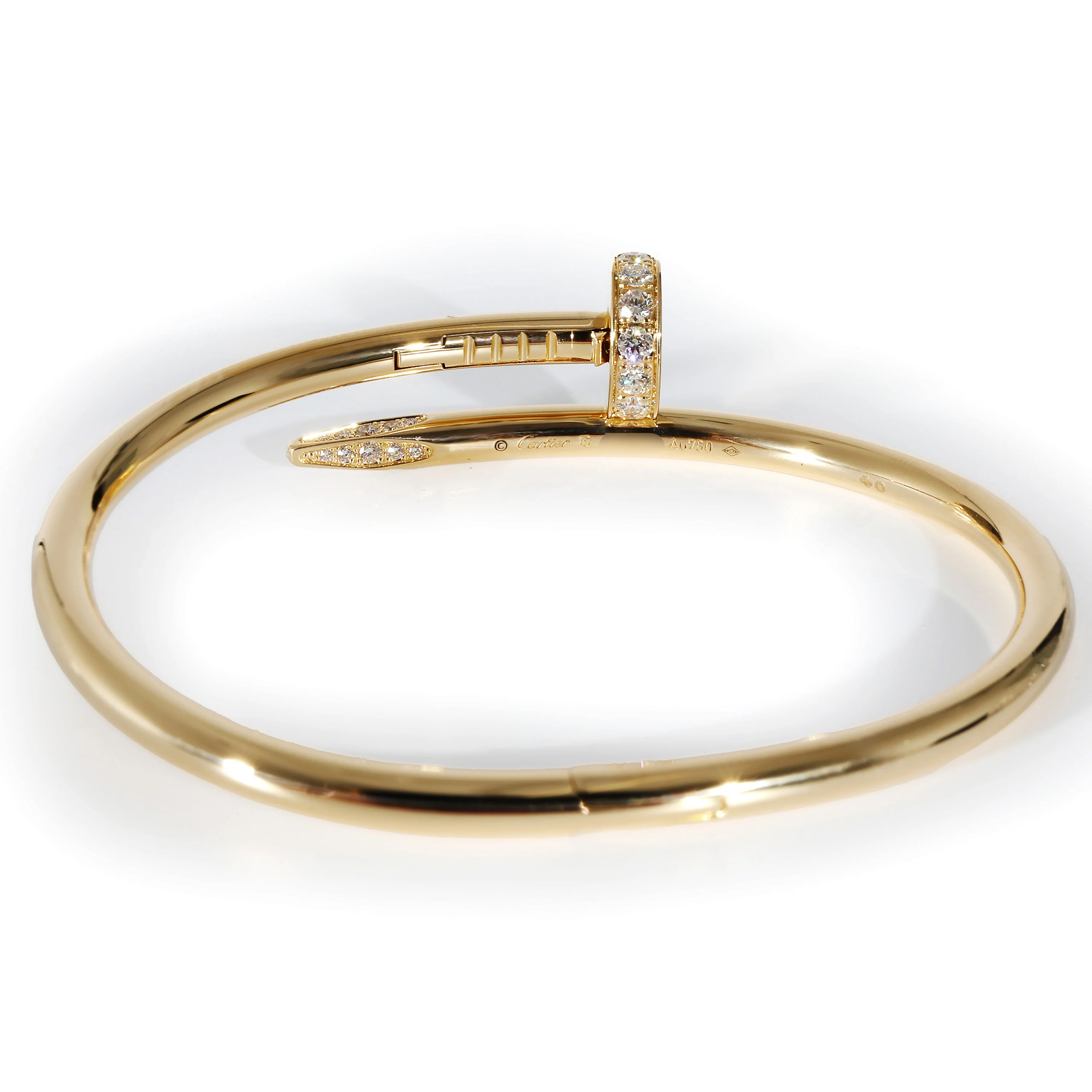 Juste Un Clou Bracelet (Yellow Gold, Diamonds) - Image 3