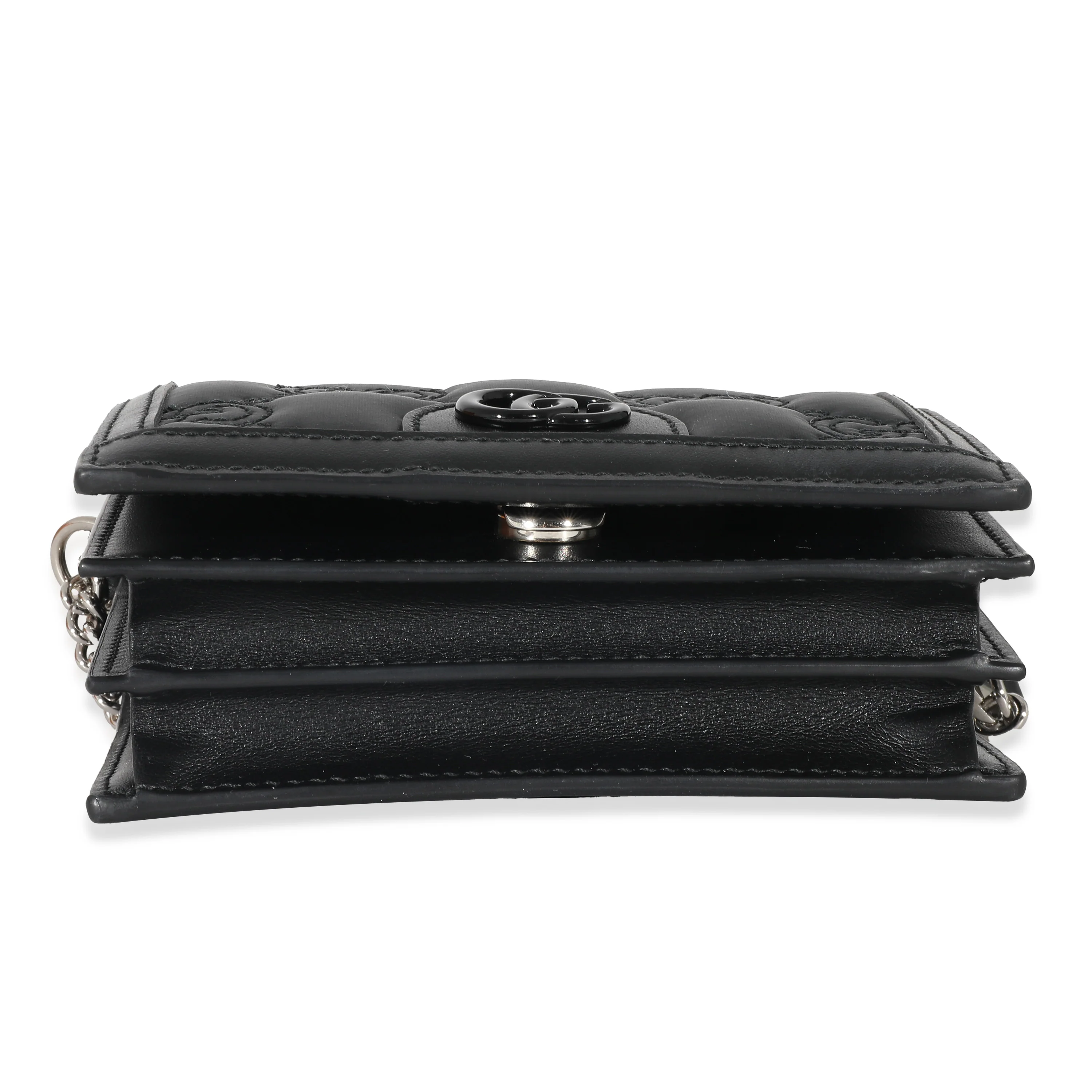 Gucci Black Nylon Leather Mini GG Bag - Image 5
