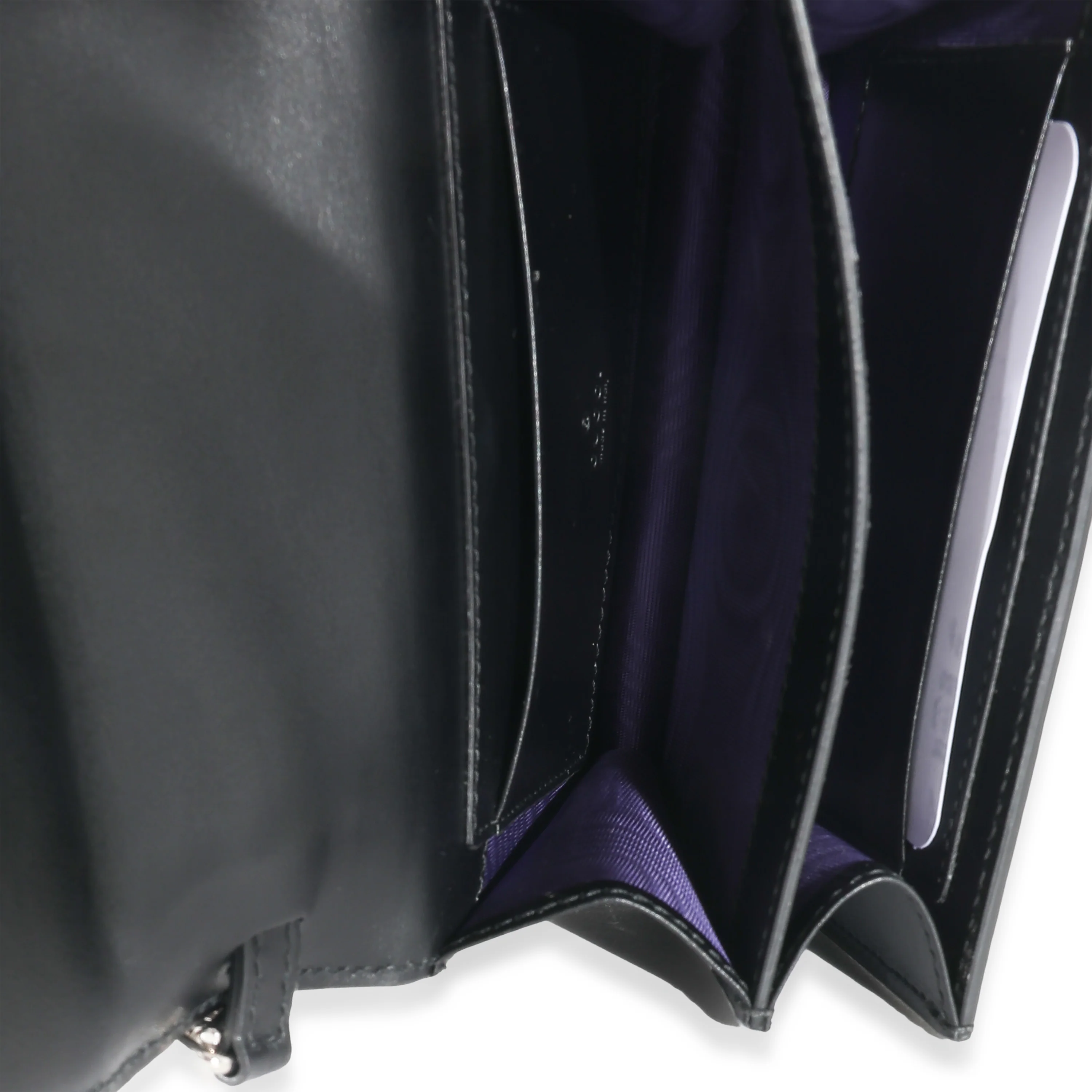 Gucci Black Nylon Leather Mini GG Bag - Image 8