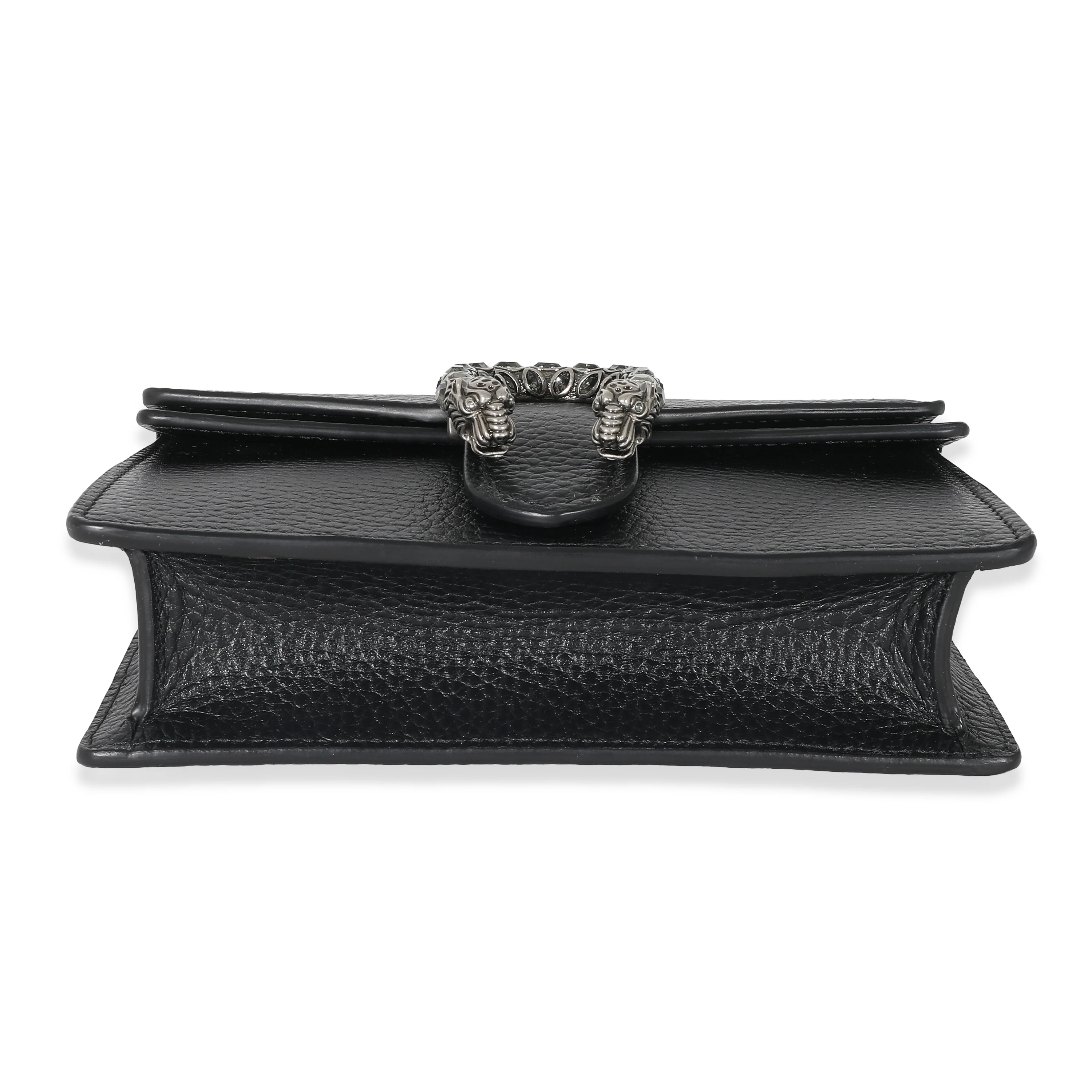 Gucci Black Leather Super Mini Dionysus Bag - Image 5