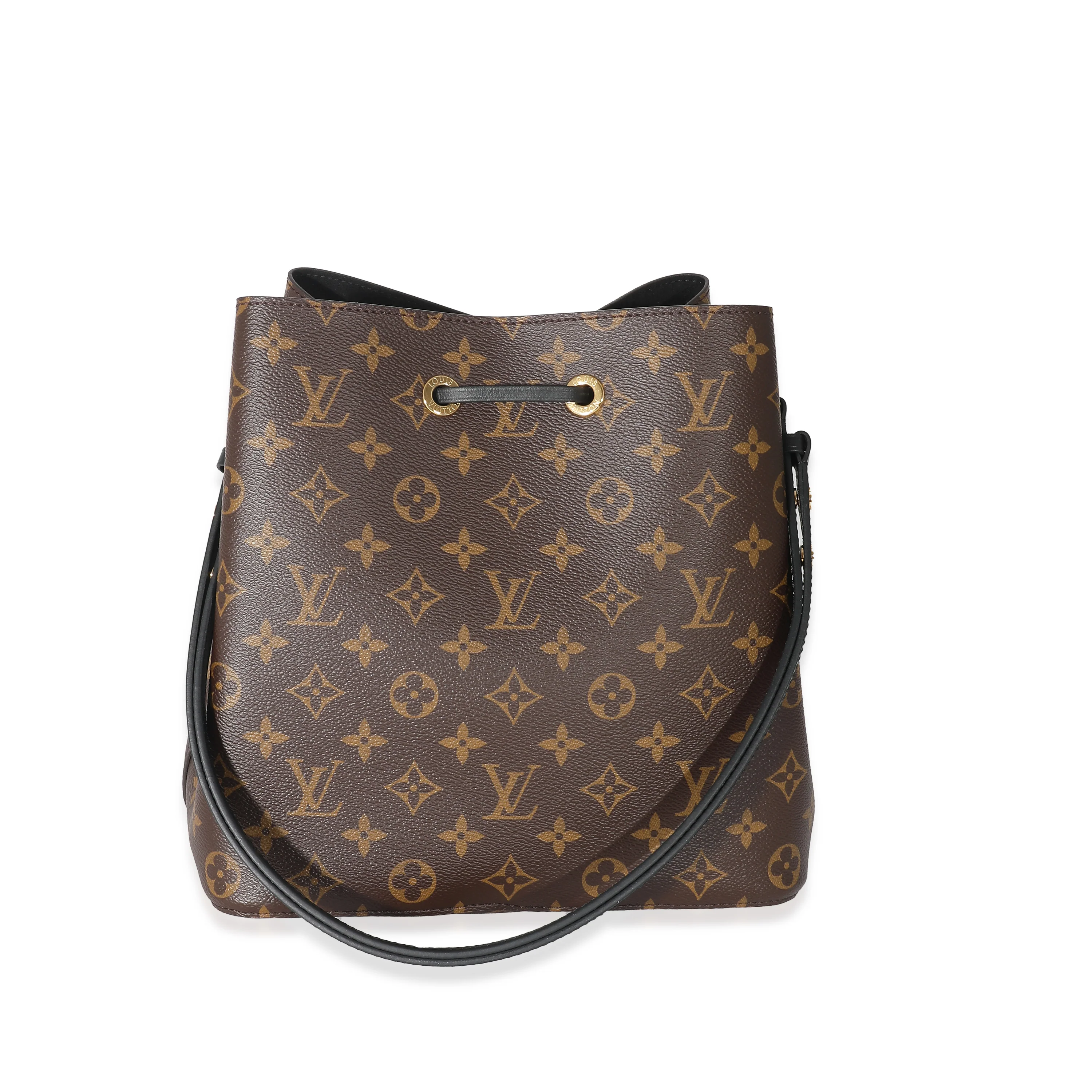 Louis Vuitton Monogram Canvas Black Leather NéoNoé MM - Image 3