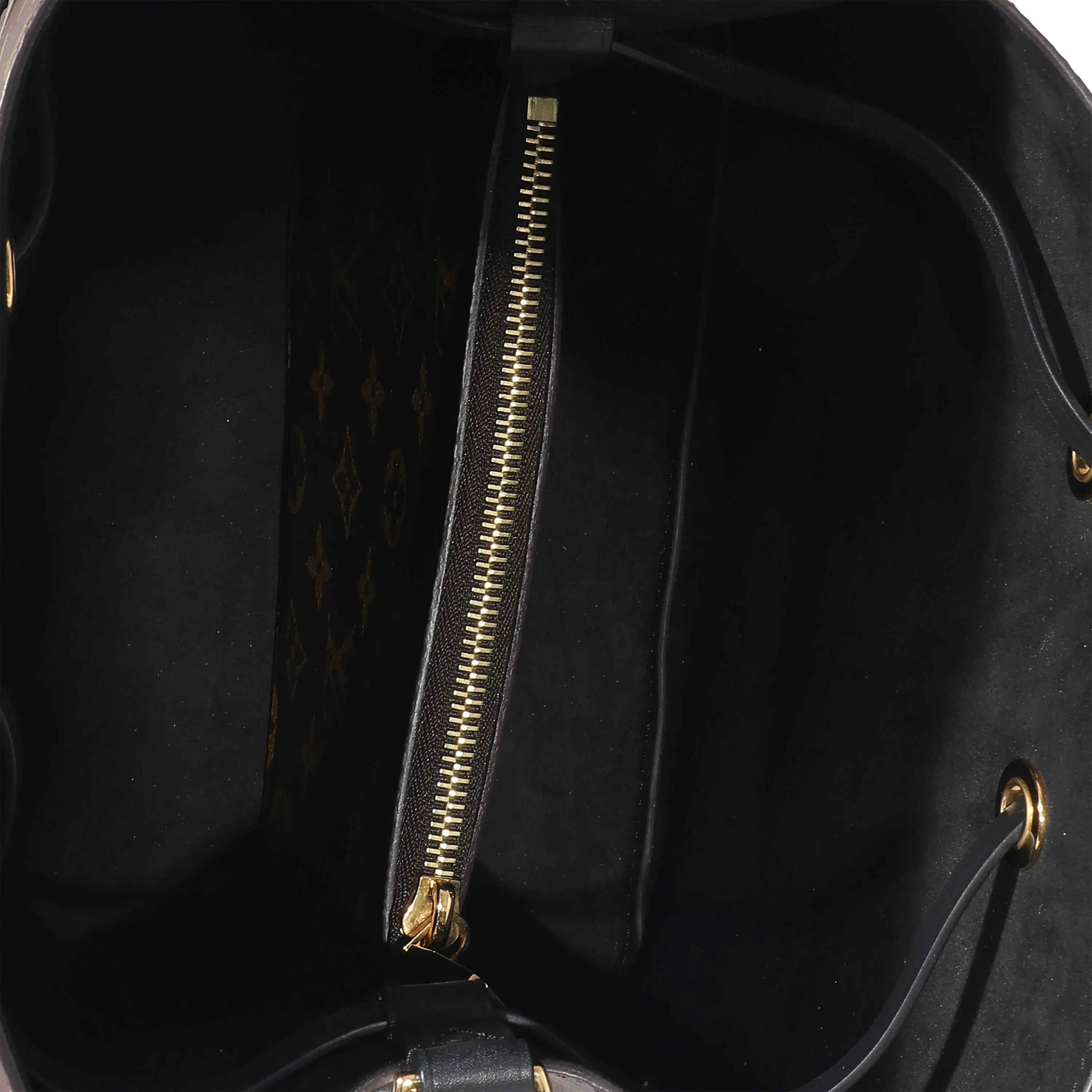 Louis Vuitton Monogram Canvas Black Leather NéoNoé MM - Image 4