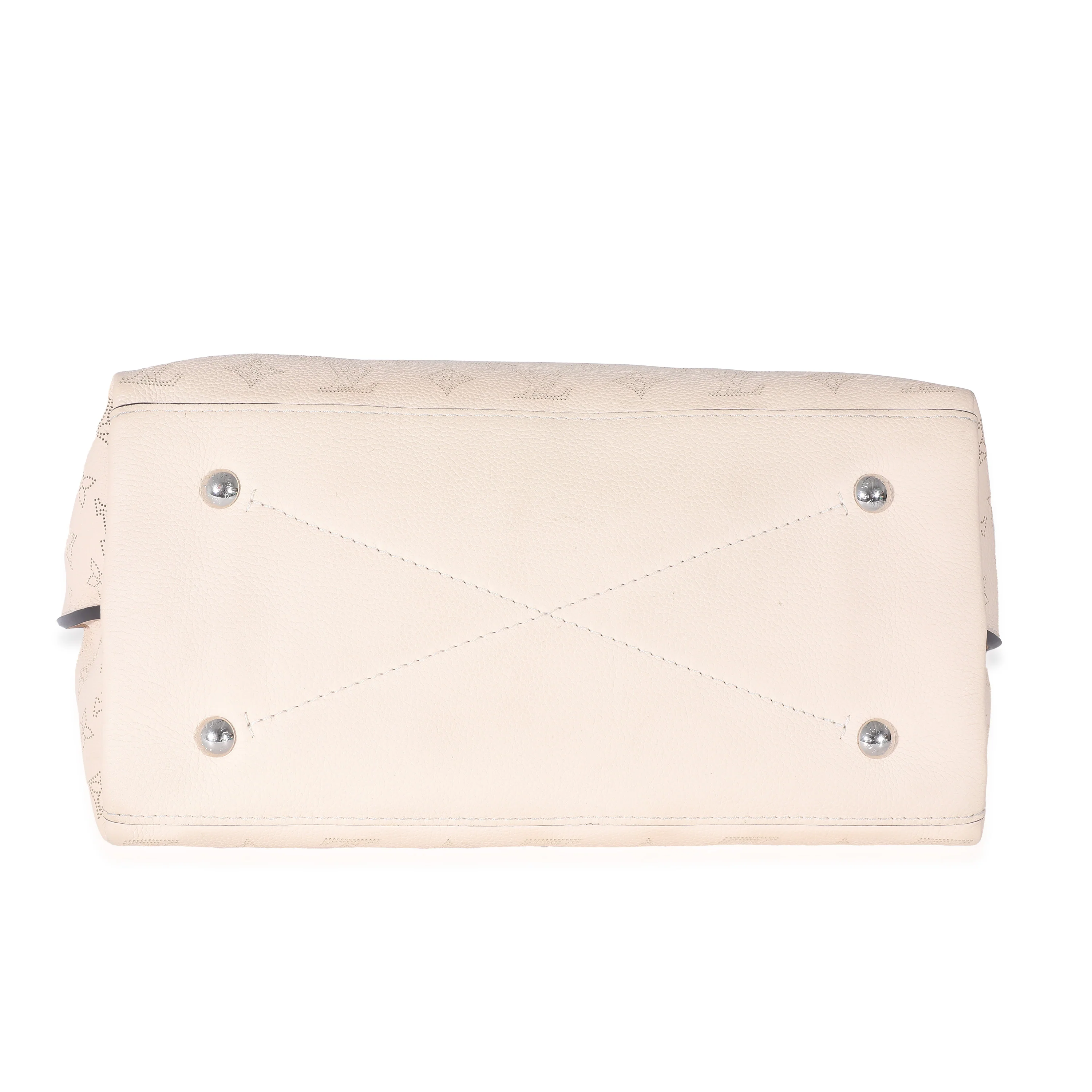 Louis Vuitton Cream Mahina Carmel Hobo - Image 5
