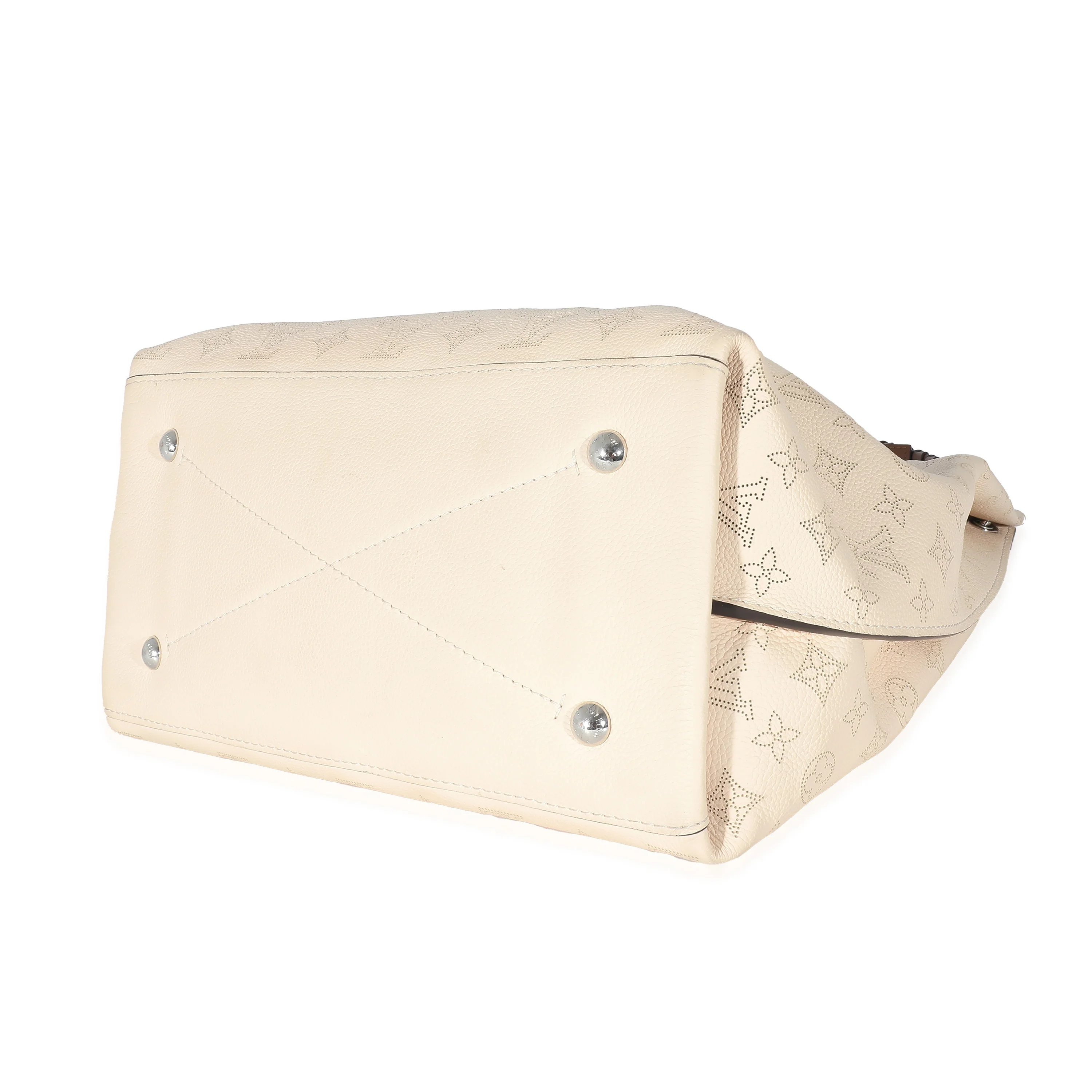 Louis Vuitton Cream Mahina Carmel Hobo - Image 7