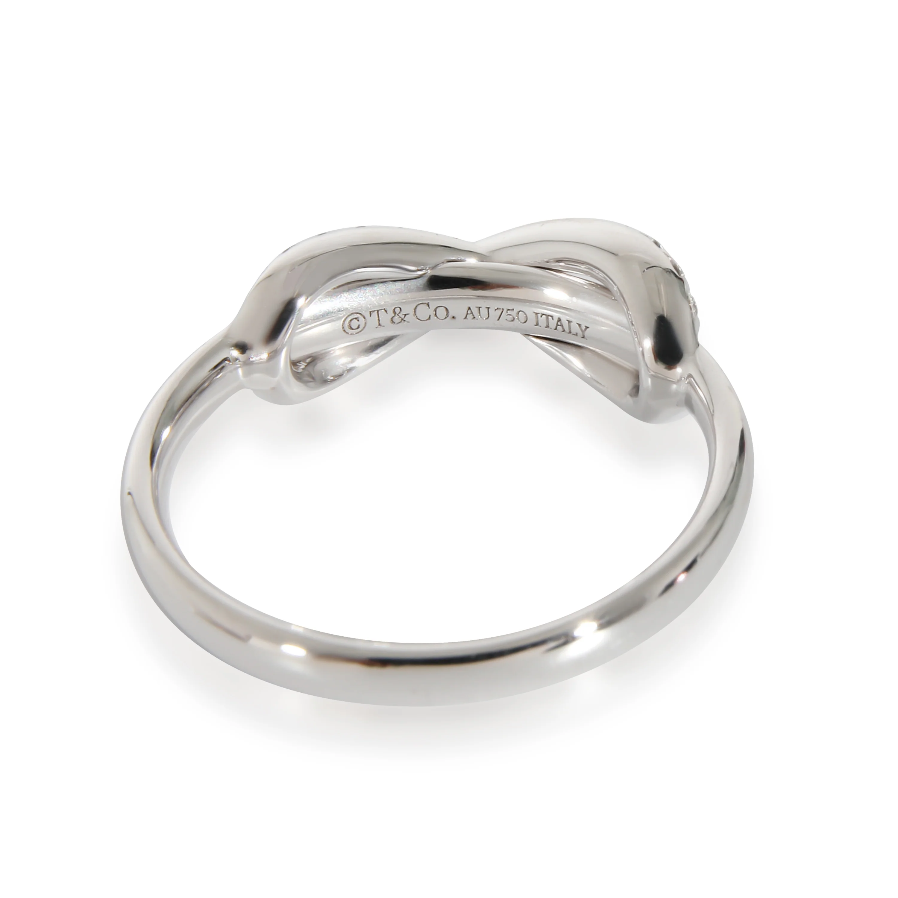 Tiffany & Co. Infinity Diamond Ring in 18K White Gold 0.13 CTW - Image 3